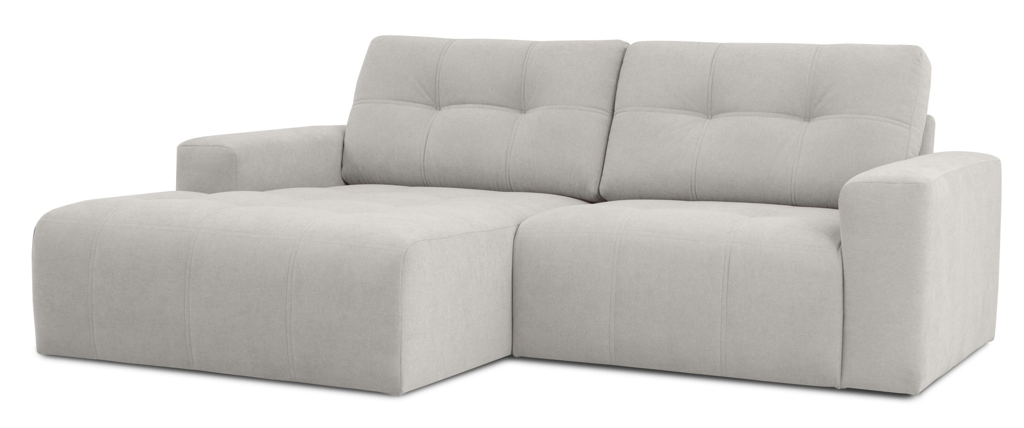 Home affaire Ecksofa »Turnon, Lounge-sofa, Breite 221 cm«, Chenille, mit Knopf- und Doppelsteppung, elegantes Aussehen