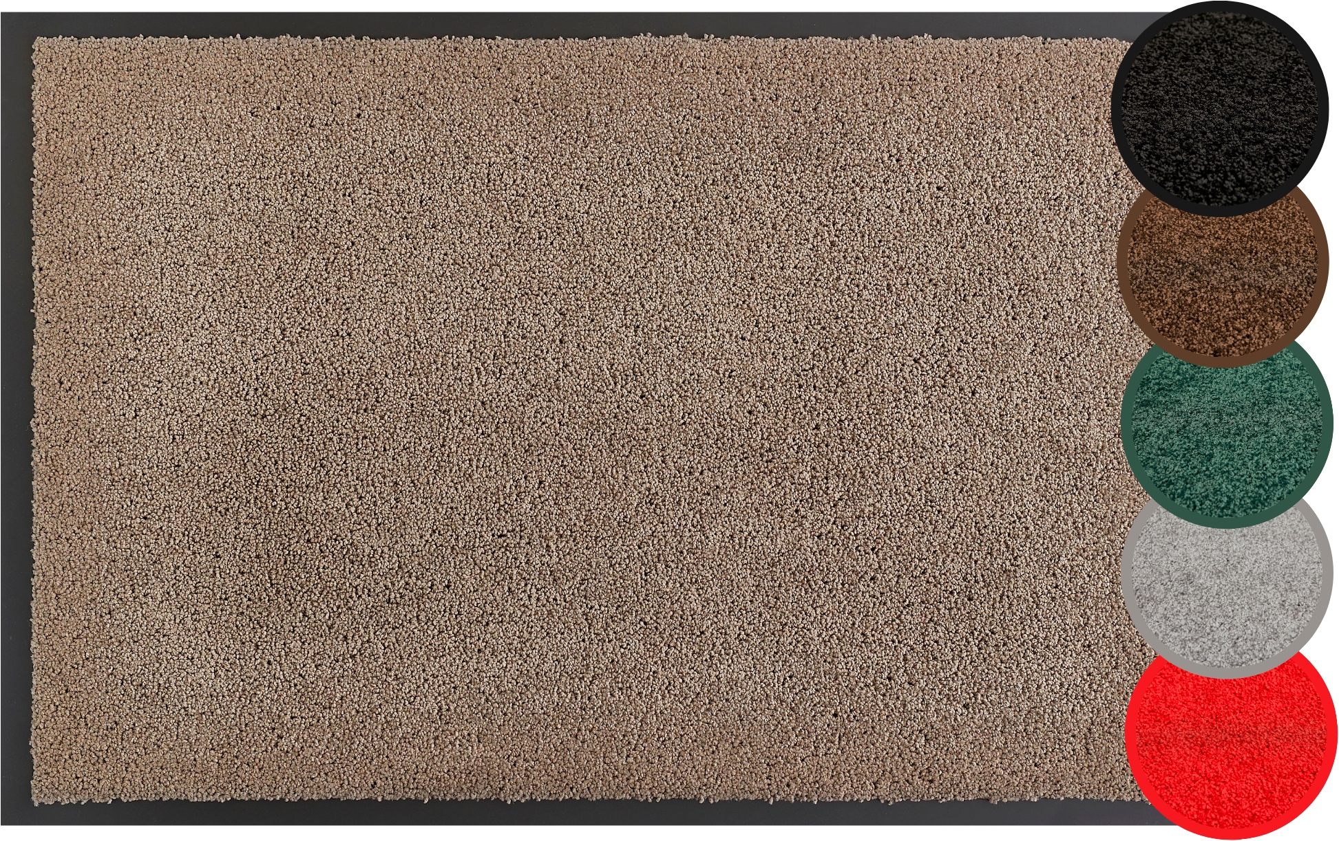 Andiamo Fussmatte »Verdi, Made in Netherlands«, rechteckig, 6 mm Höhe, Schmutzfangmatte, auch für überdachten Aussenbereich geeignet, waschbar