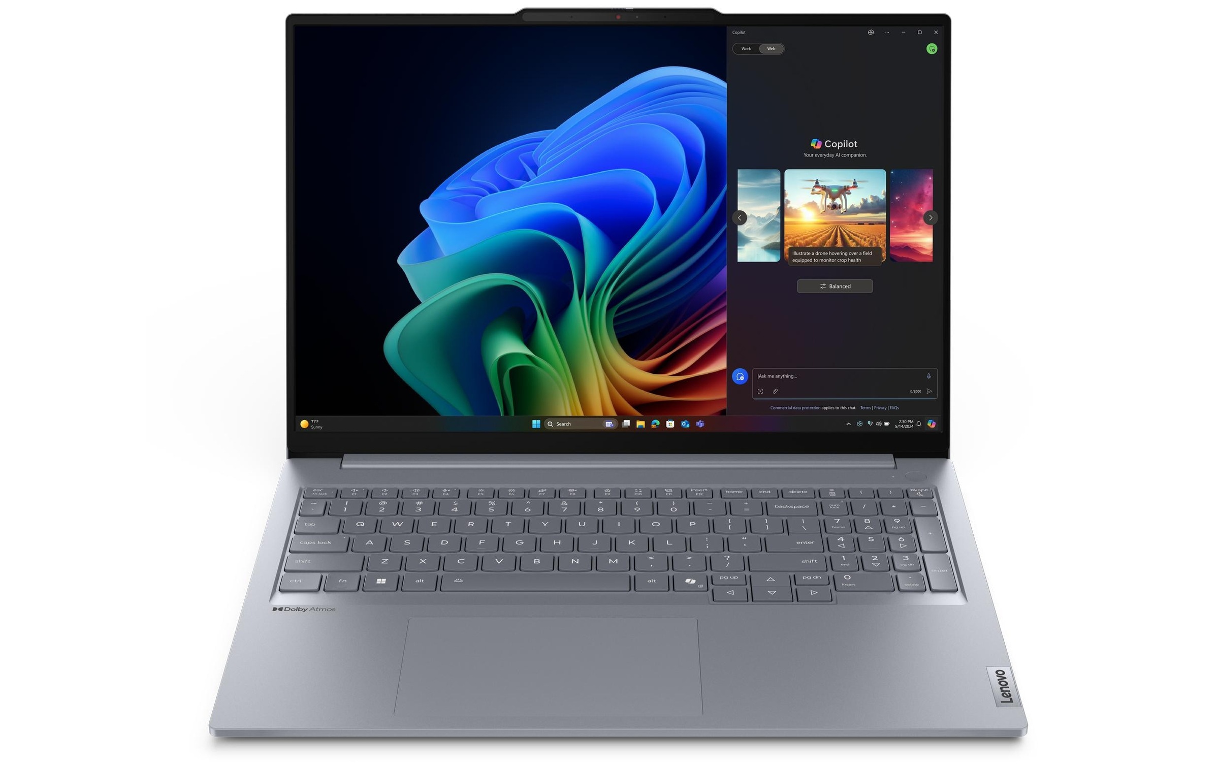 Lenovo Notebook »16 Gen. 7 QOY«, 40,48 cm, / 16 Zoll, Qualcomm, Snapdragon X Plus, Adreno