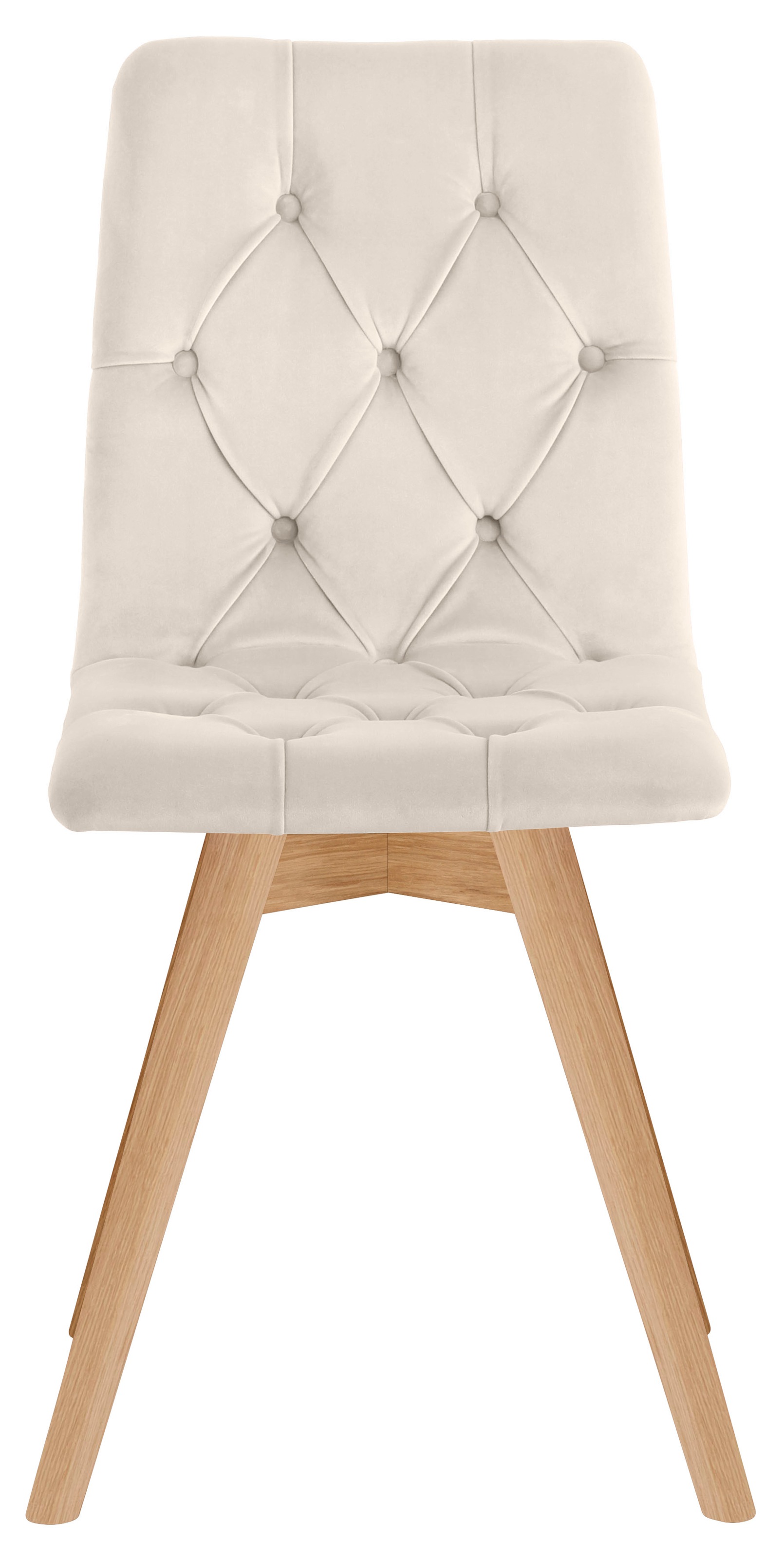 andas Esszimmerstuhl »Rania«, (Set), 2 St., Samtoptik, im 2er/4er/6er Set, Massivholzbeinen
