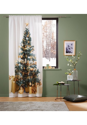 my home Vorhang »Xmas Tree W/LED«, (1 St.), HxB: 230x140, LED-Lichter kaufen