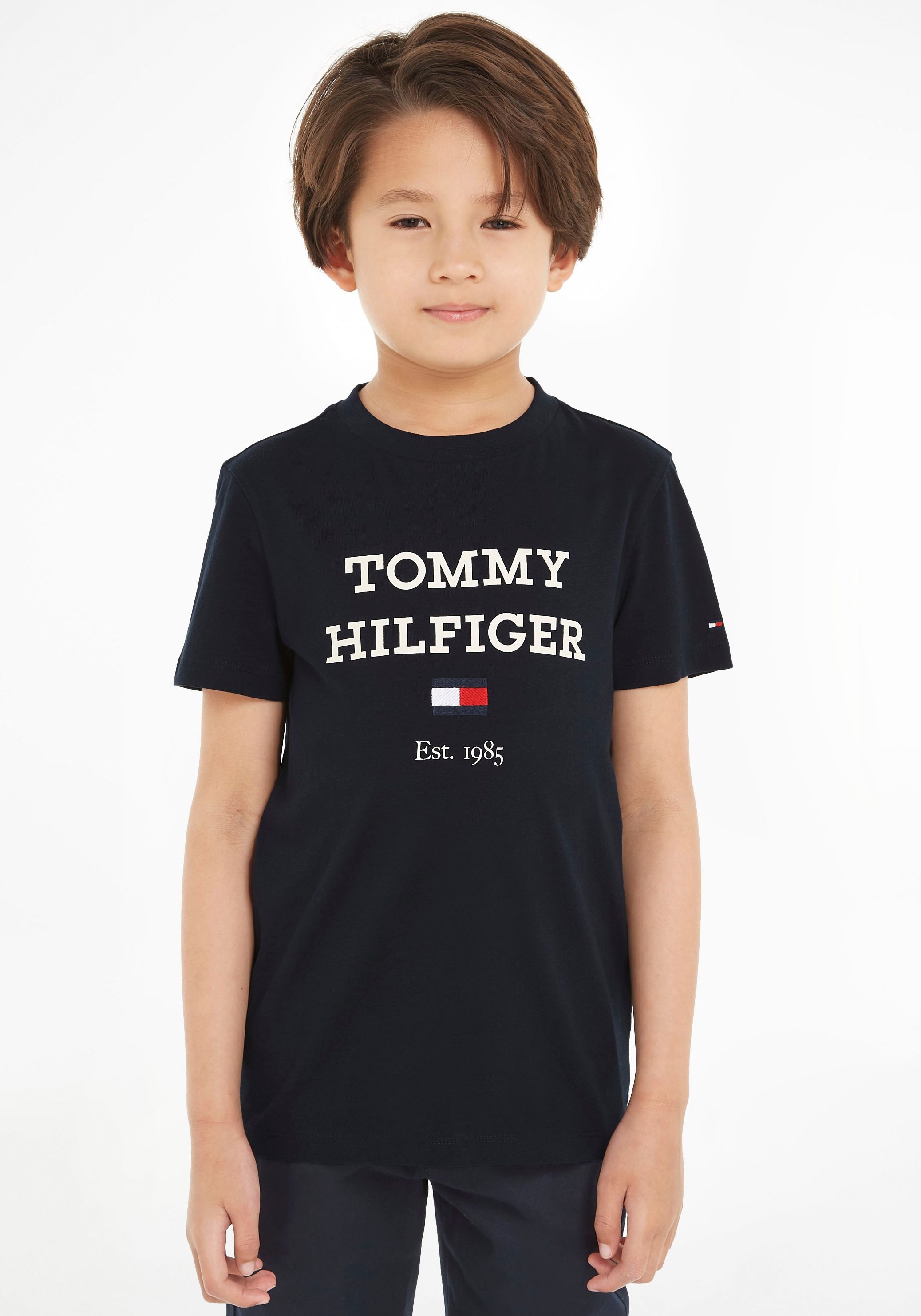 Tommy Hilfiger T-Shirt »TH LOGO TEE S/S«, mit grossem TH-Logo