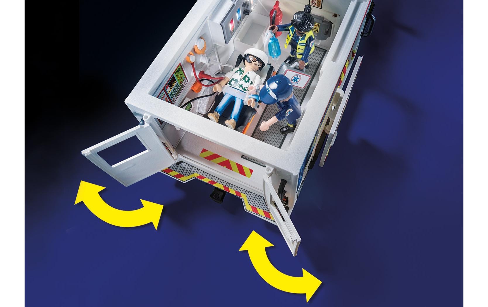 Playmobil® Spielbausteine »City Action Rettungs-Fahrzeug: US Ambulance 70936«, (93 St.)