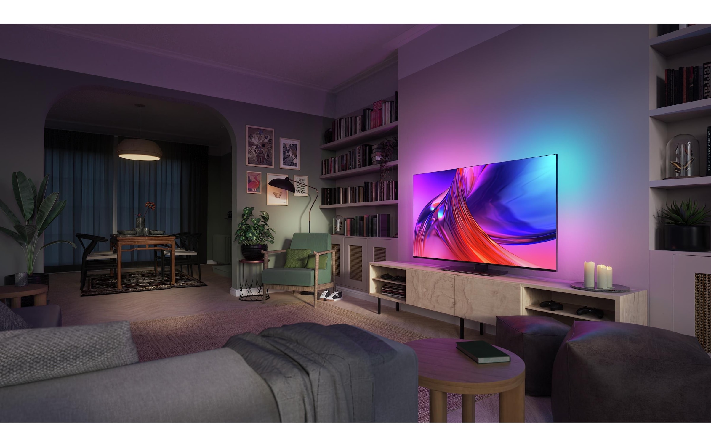 Zoll, LED-LCD«, LED-Fernseher Philips shoppen ➥ Ultra | cm/50 4K Google 50 126 3840 Jelmoli-Versand jetzt HD HD, 4K), TV 2160 (Ultra »50PUS8808/12 x