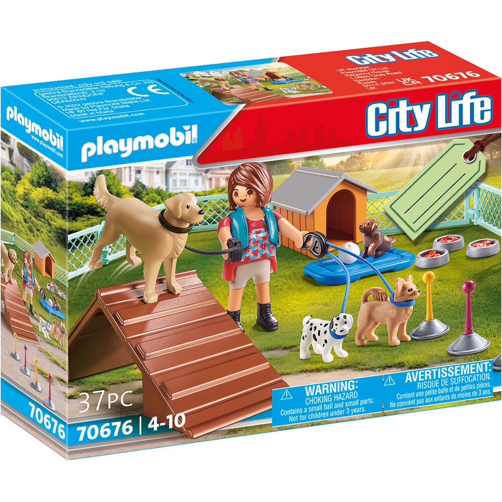 Playmobil® Konstruktions-Spielset »Geschenkset Hundetrainerin (70676), City Life«, (37... kaufen
