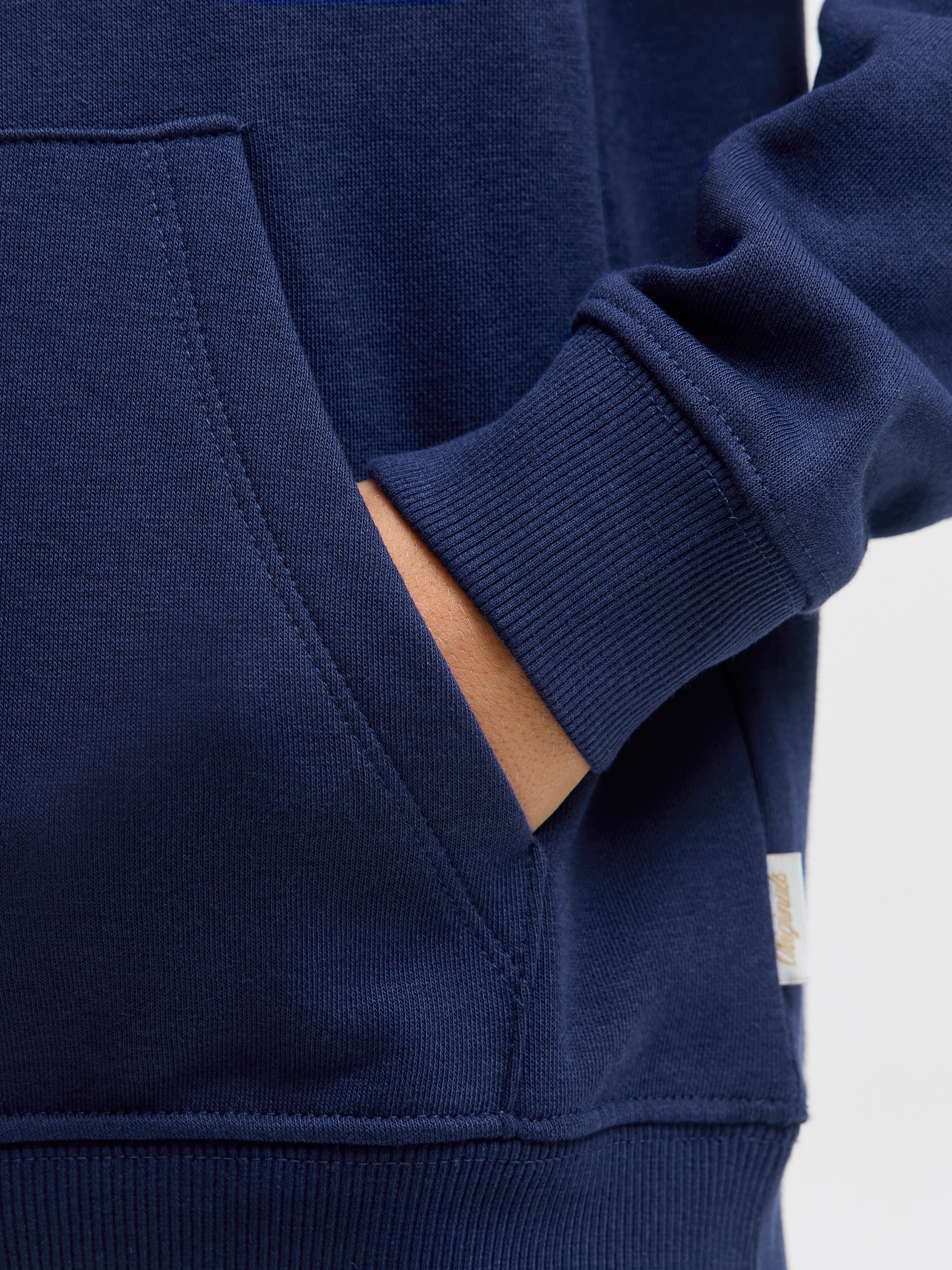 Jack & Jones Junior Kapuzensweatshirt »JORINWOOD BLOCK BRANDING SWEAT NOOS JNR«