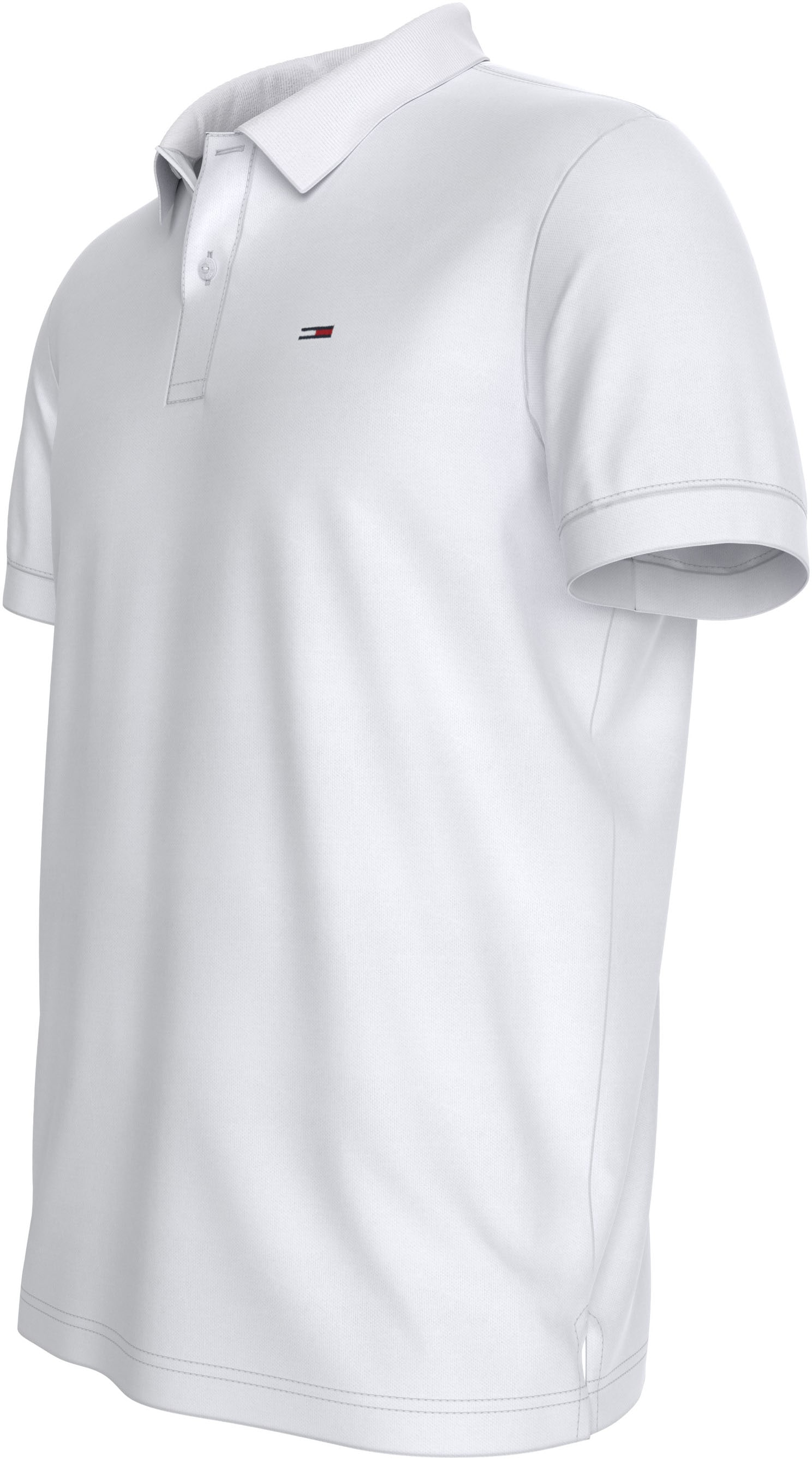 Tommy Jeans Plus Poloshirt »TJM SLIM PLACKET POLO EXT«, Grosse Grössen mit Logostickerei