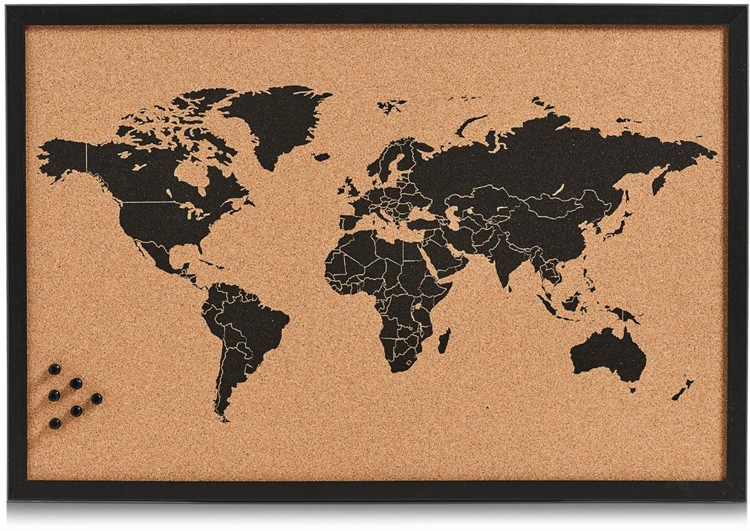 ❤ Motiv Zeller ordern Pinnwand Kork, Weltkarte Present aus Jelmoli-Online im Shop »World«, Memoboard,