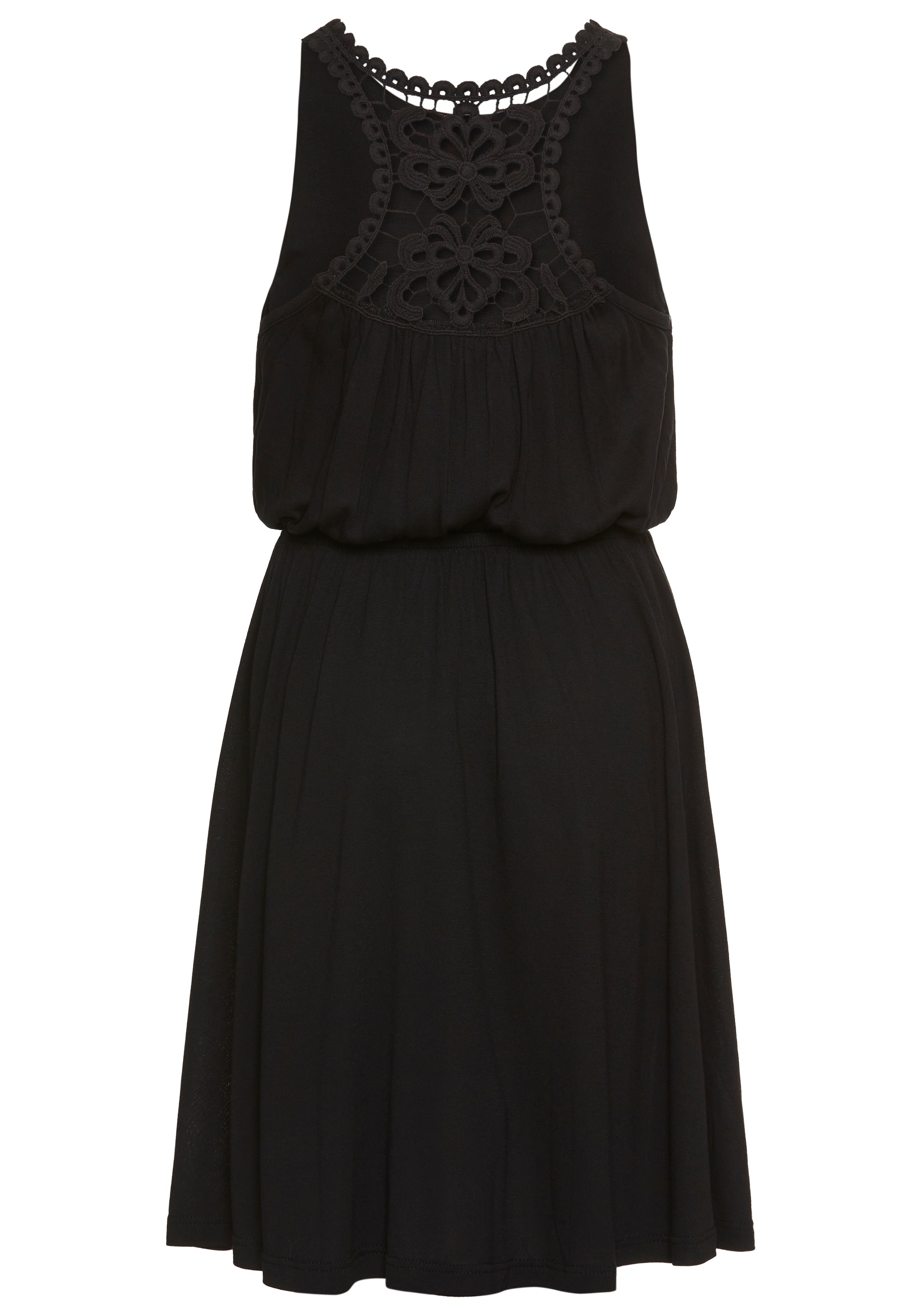 KIDSWORLD Jerseykleid »mit aufwendiger Spitze im Rücken«, Weich fallendes Viskosekleid