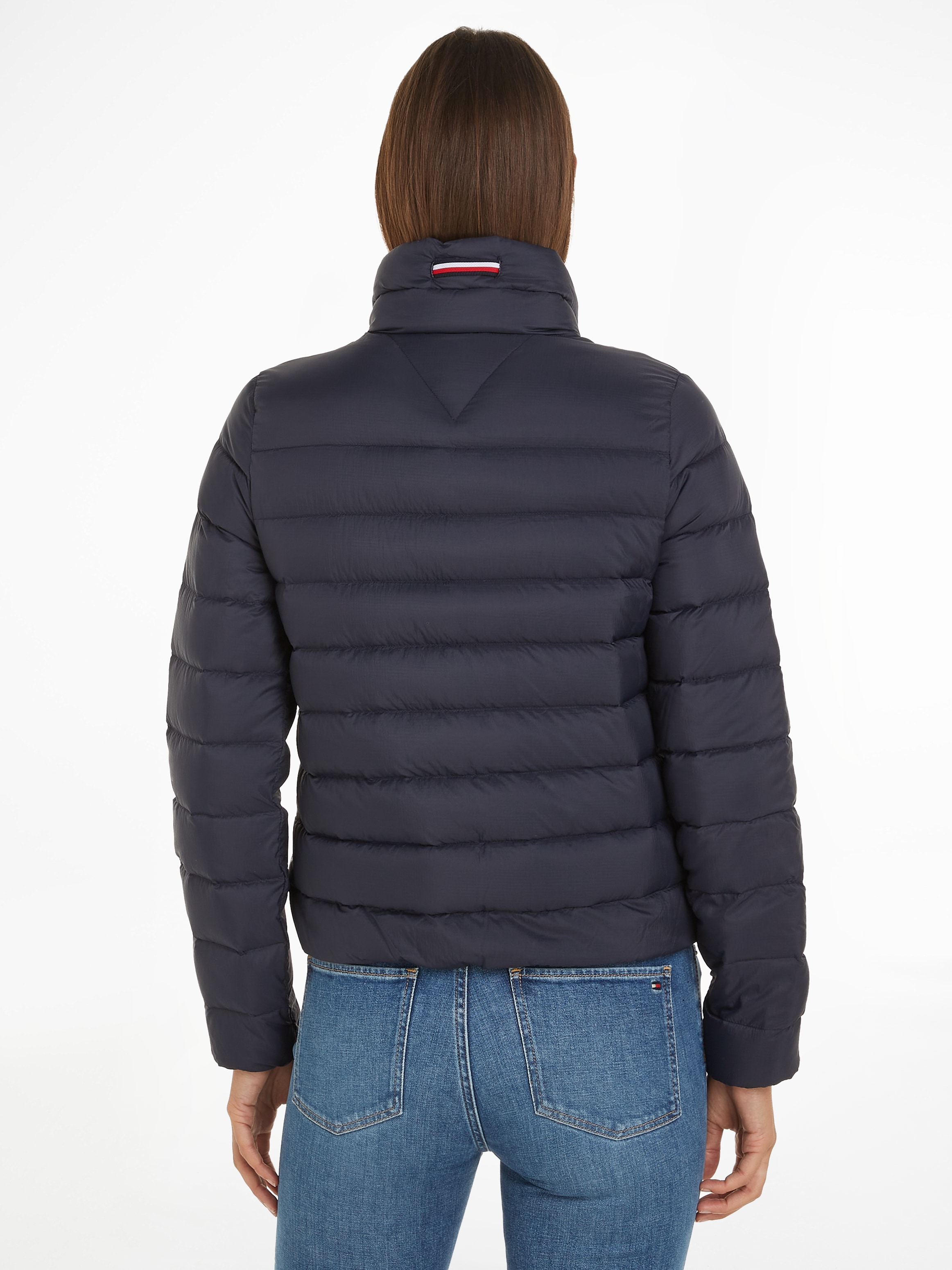 Tommy Hilfiger Kurzjacke »PACKABLE LW DOWN GS JACKET«, mit gestreiftem Kordelzug