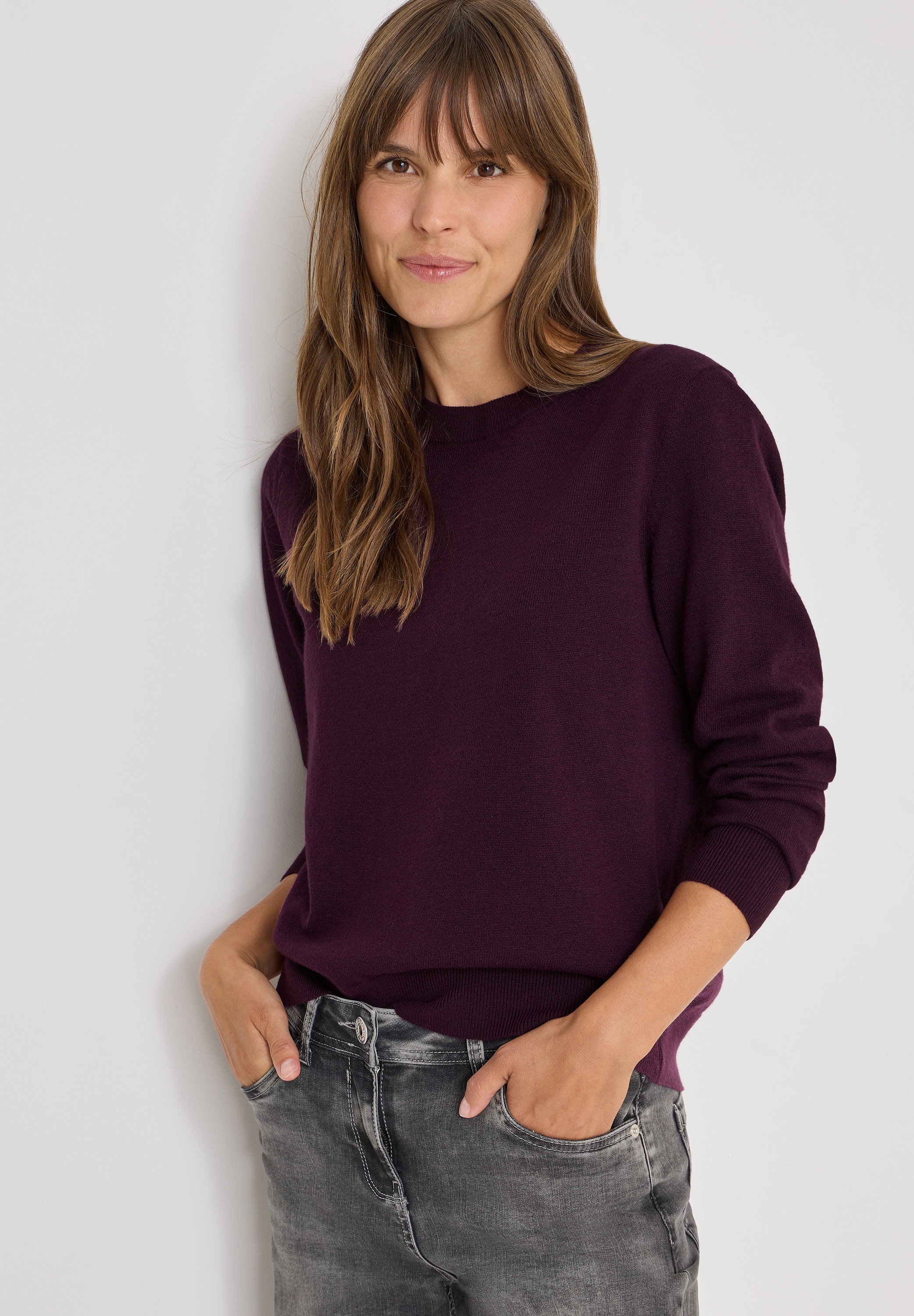 Cecil Strickpullover Rundhalspullover, Regular Fit