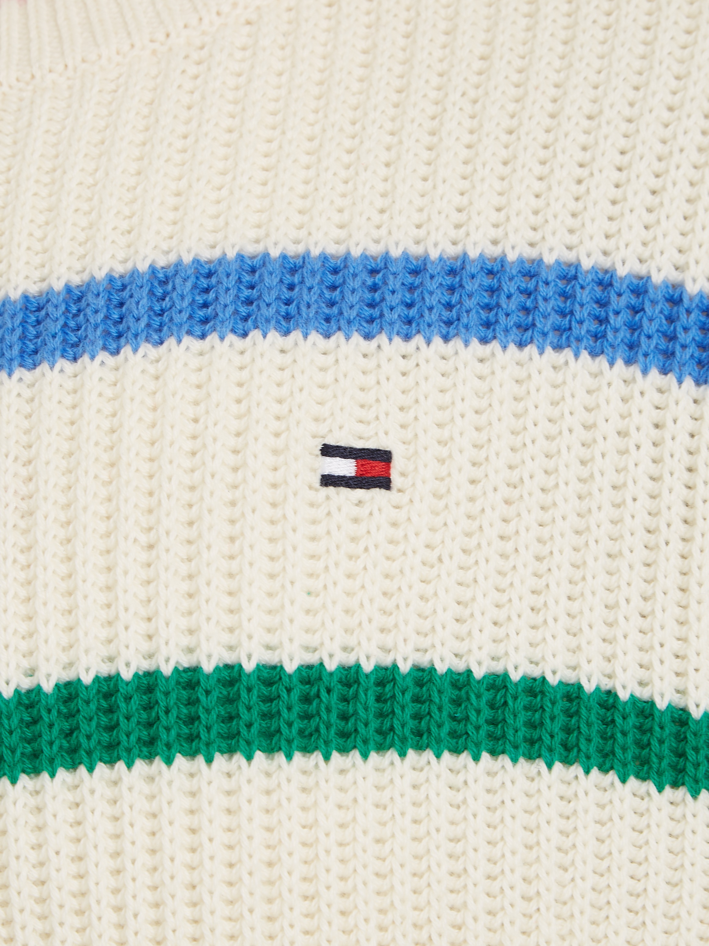 Tommy Hilfiger Strickpullover »MULTI STRIPE STRUCTURE CREW«, Kinder bis 16 Jahre