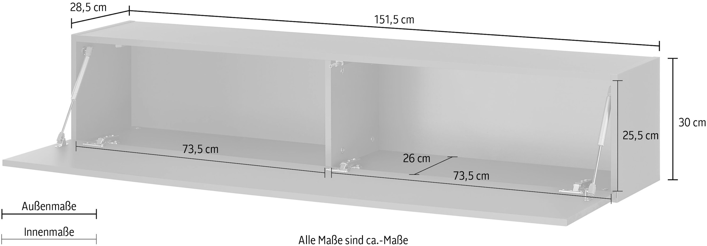 INOSIGN TV-Schrank »LARGO«, Breite ca. 152 cm