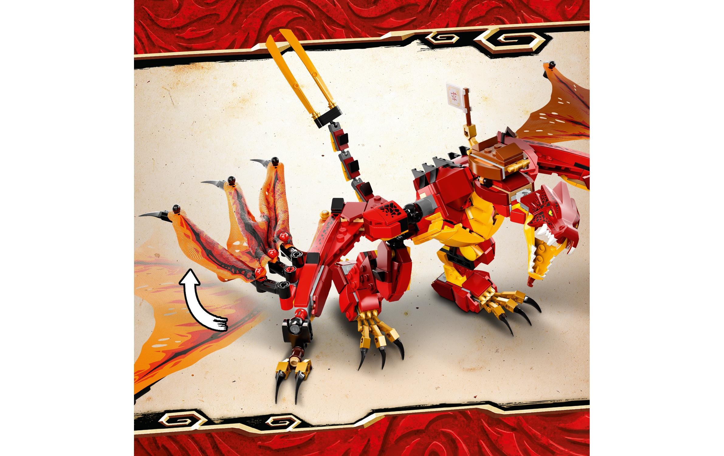 LEGO® Konstruktionsspielsteine »Kais Feuerdrache 7175«