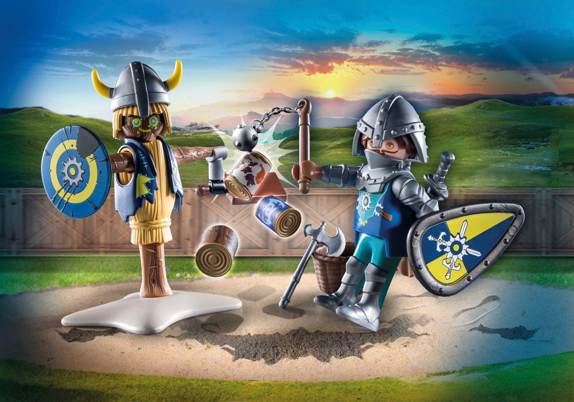 Playmobil® Konstruktions-Spielset »Novelmore - Kampftraining (71214), Novelmore«, (24 St.), Made in Europe