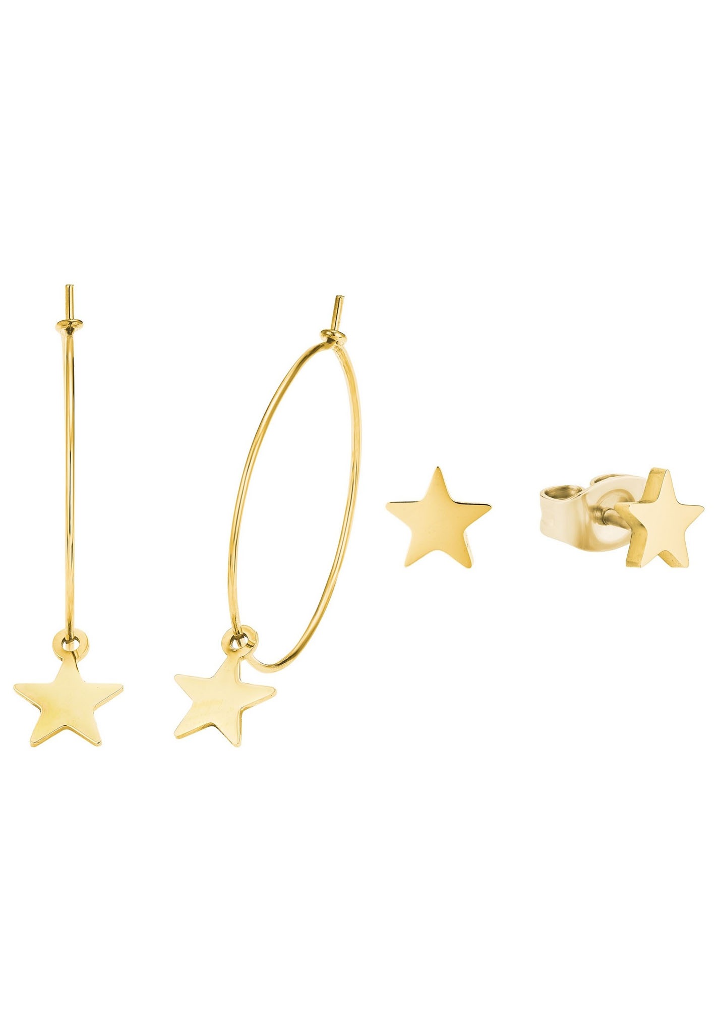 Amor Ohrring-Set »Sterne, 2027185«, (Set, 4 tlg.) kaufen