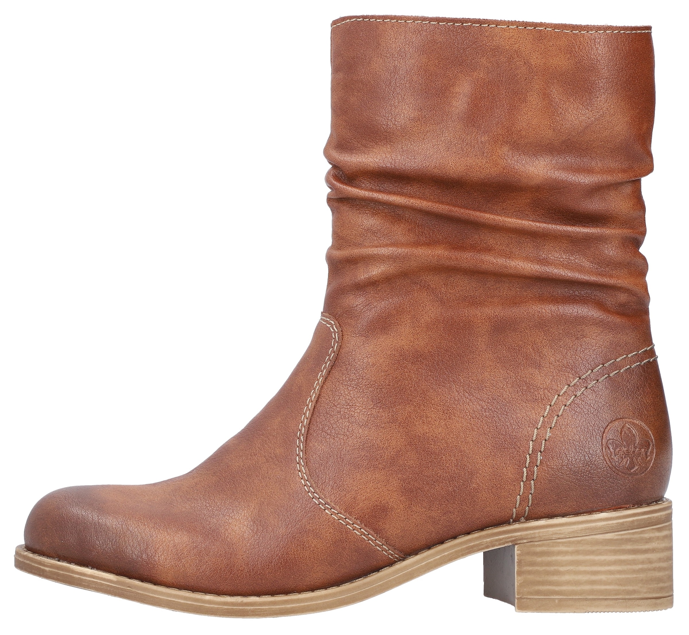 Rieker Winterstiefelette, Boots, Winterboots, Blockabsatz, mit Innenreissverschluss