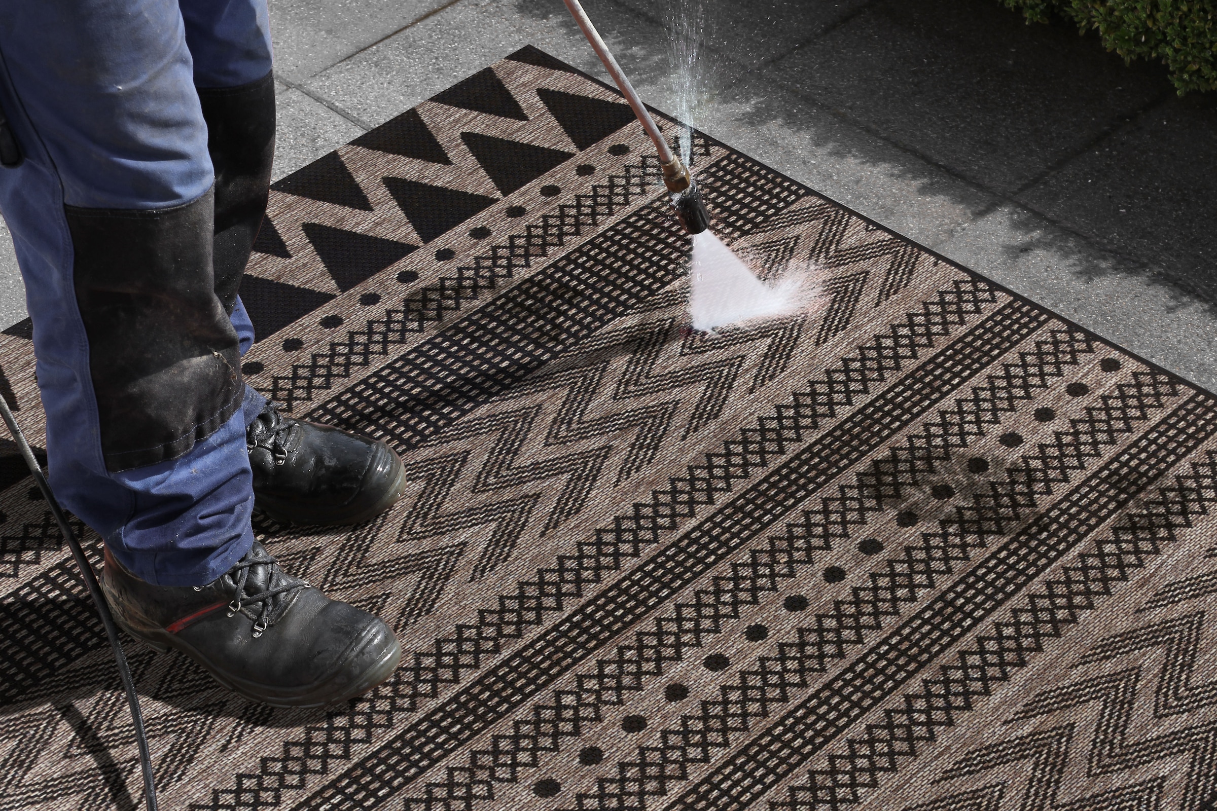 NORTHRUGS Läufer »Sidon«, rechteckig, 4 mm Höhe, In-und Outdoor geeignet, Strapazierfähig und pflegeleicht, Flachgewebe