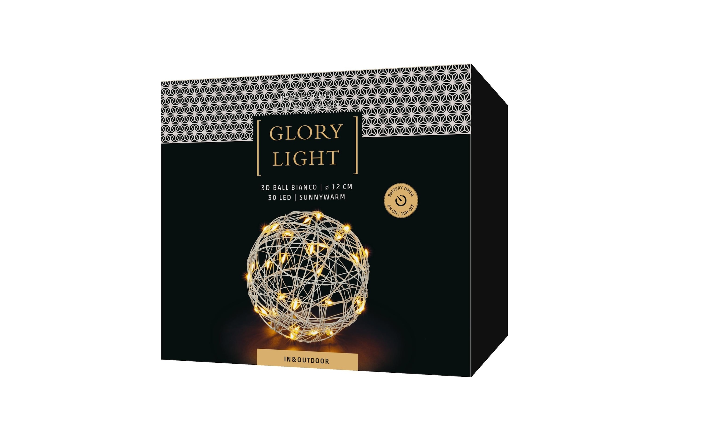 STT LED Dekolicht »Tischdeko 3D Ball Bianco S,«