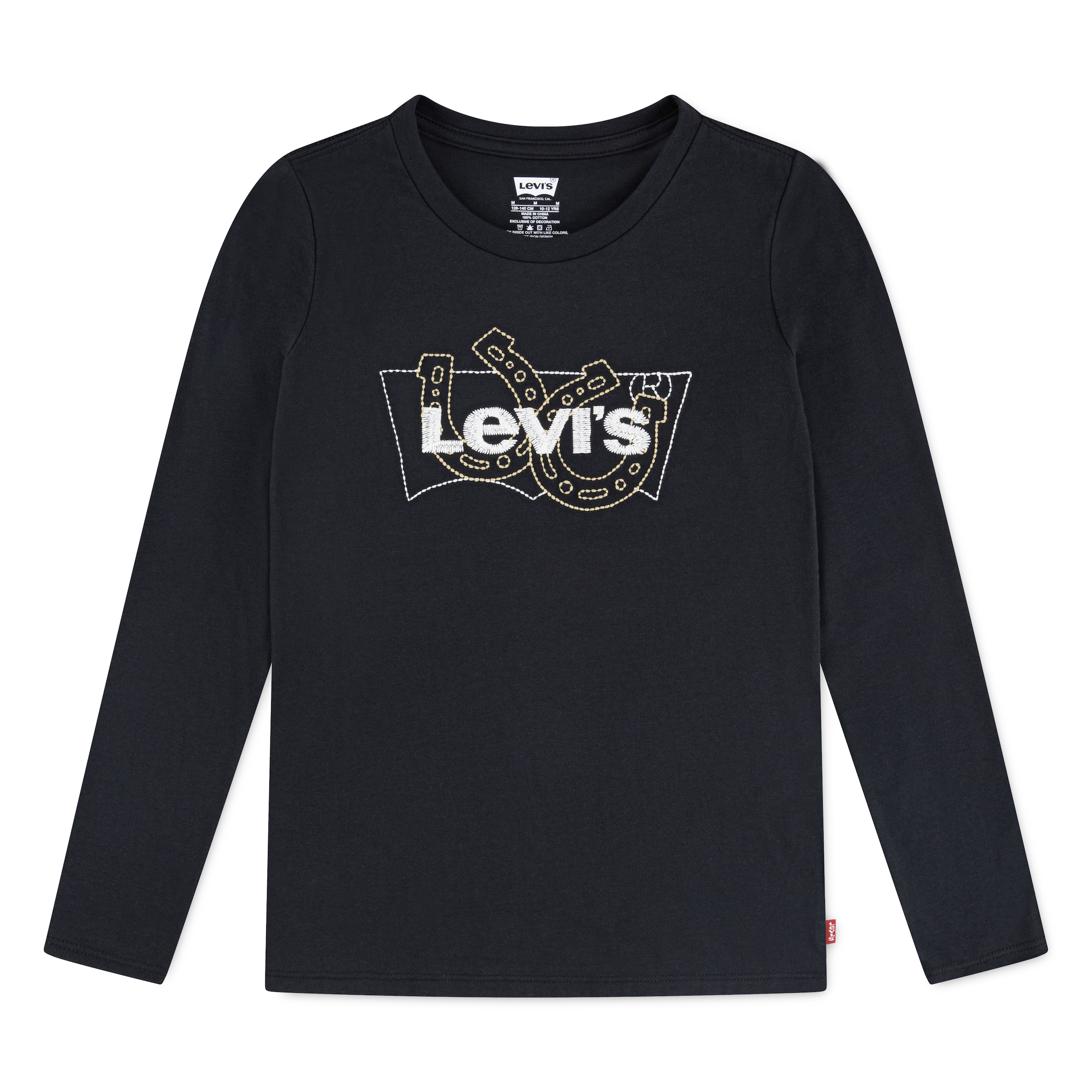 Levis Kids Langarmshirt "LVG LS BATWING FILL" mit Logostickerei, for Girls