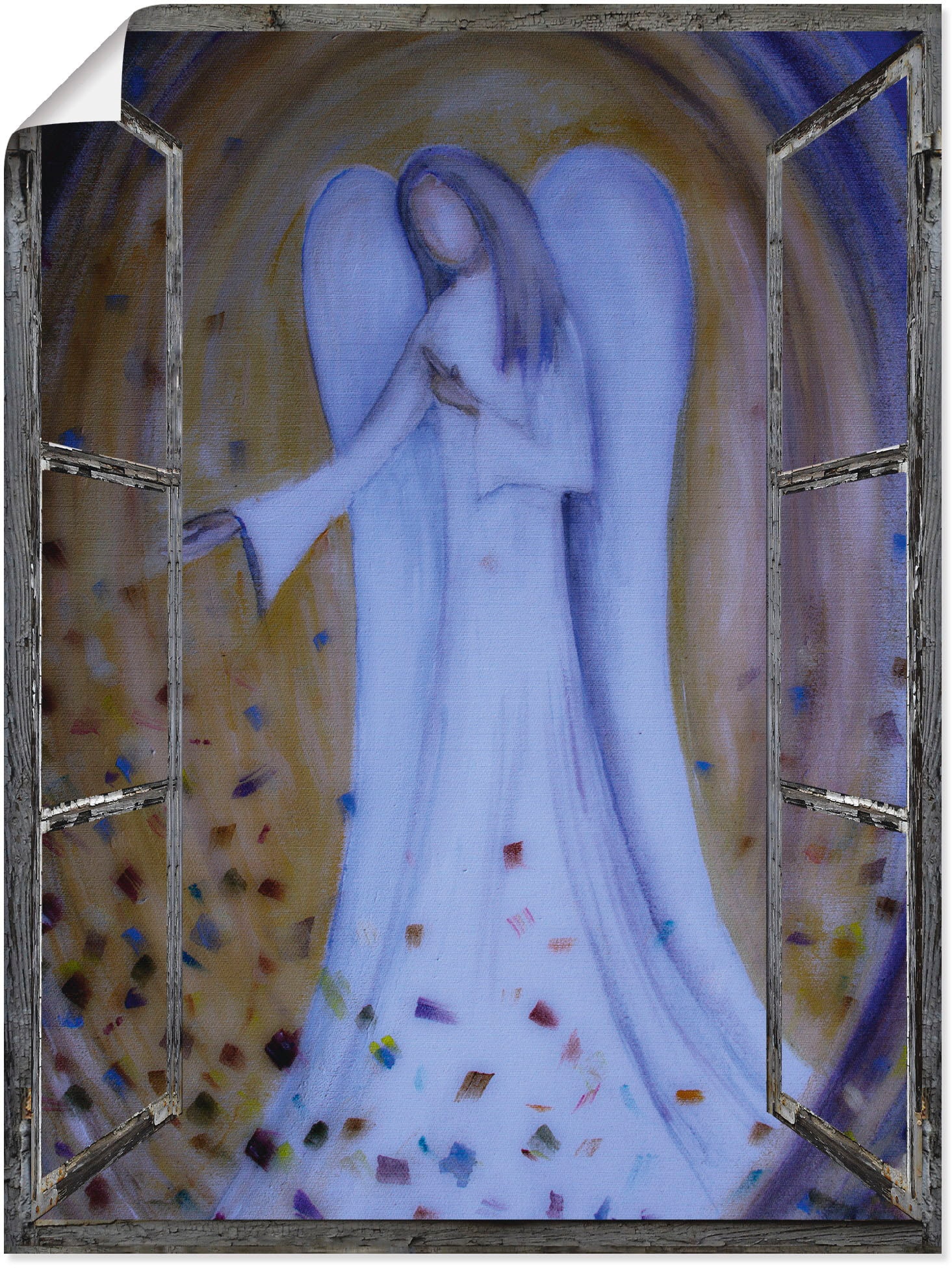 Artland Wandbild »Fensterblick - Engel«, Religion, (1 St.), als Leinwandbild, Poster in verschied. Grössen