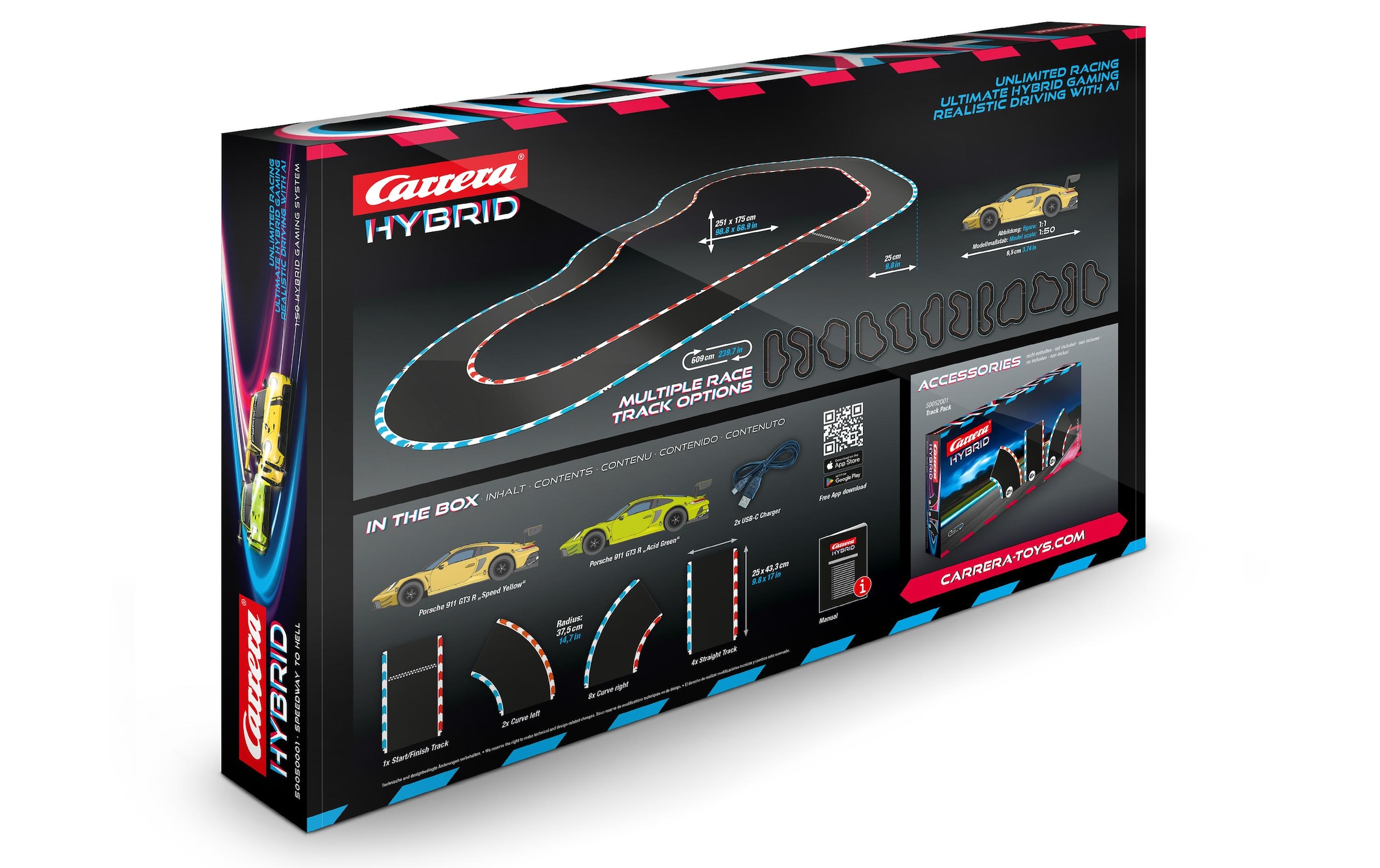 Carrera® Rennbahn-Auto »Speedway to Hell – Hybrid Set«