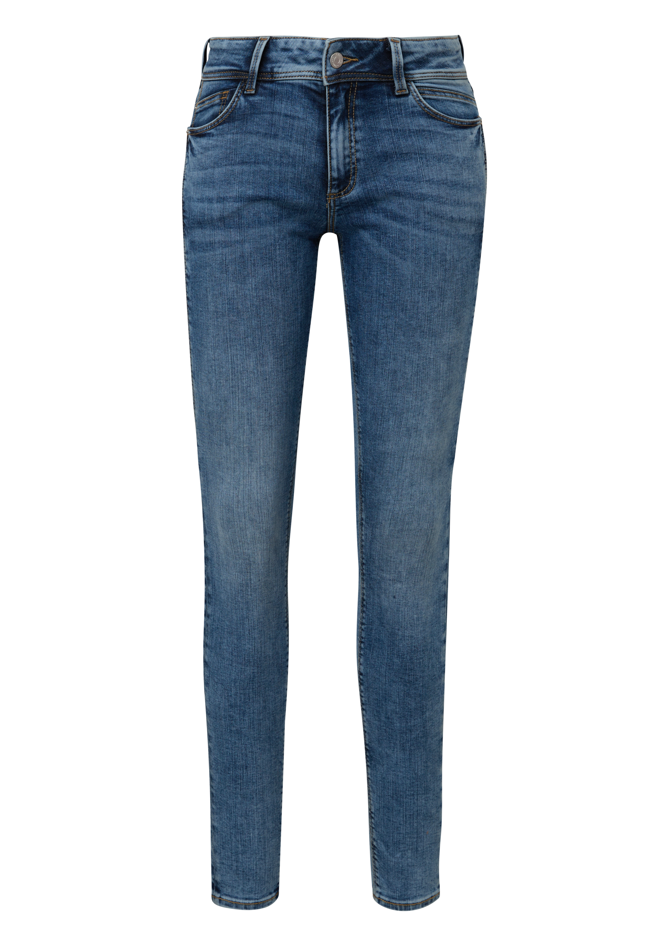 QS 5-Pocket-Jeans, mit Washed-Optik