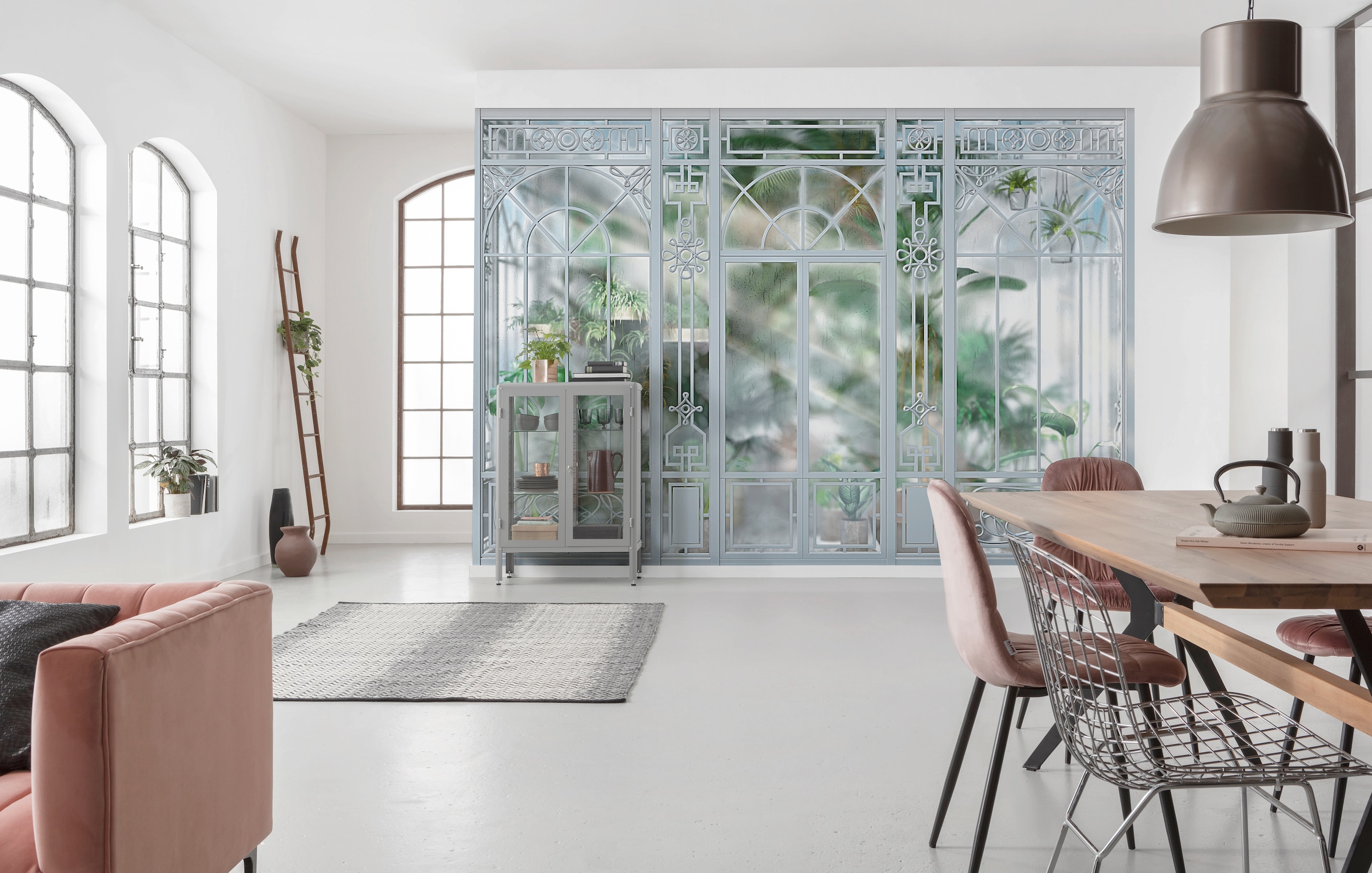 Komar Fototapete »Orangerie - Grösse 368 x 254 cm«, bedruckt, Wohnzimmer, Schlafzimmer