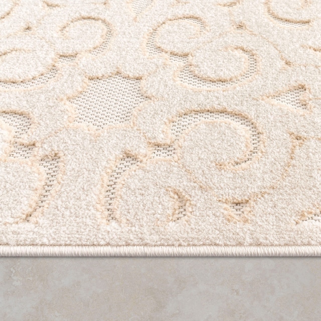 Paco Home Teppich »Cotton 234«, rechteckig, Uni-Farben, Hoch-Tief Effekt,  Ornamente, boho, Outdoor geeignet online shoppen | Jelmoli-Versand