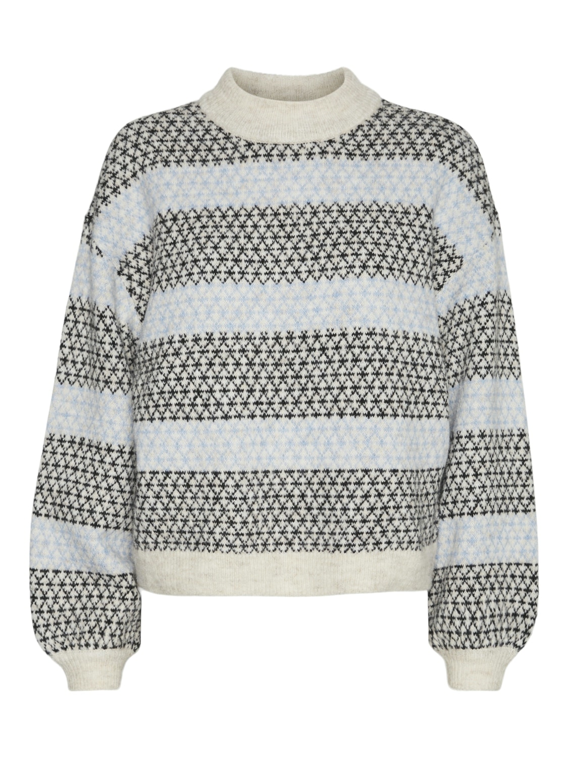 Vero Moda Strickpullover »VMTRIXIE LS HIGHNECK PULLOVER GA BOO«, mit Strickmuster