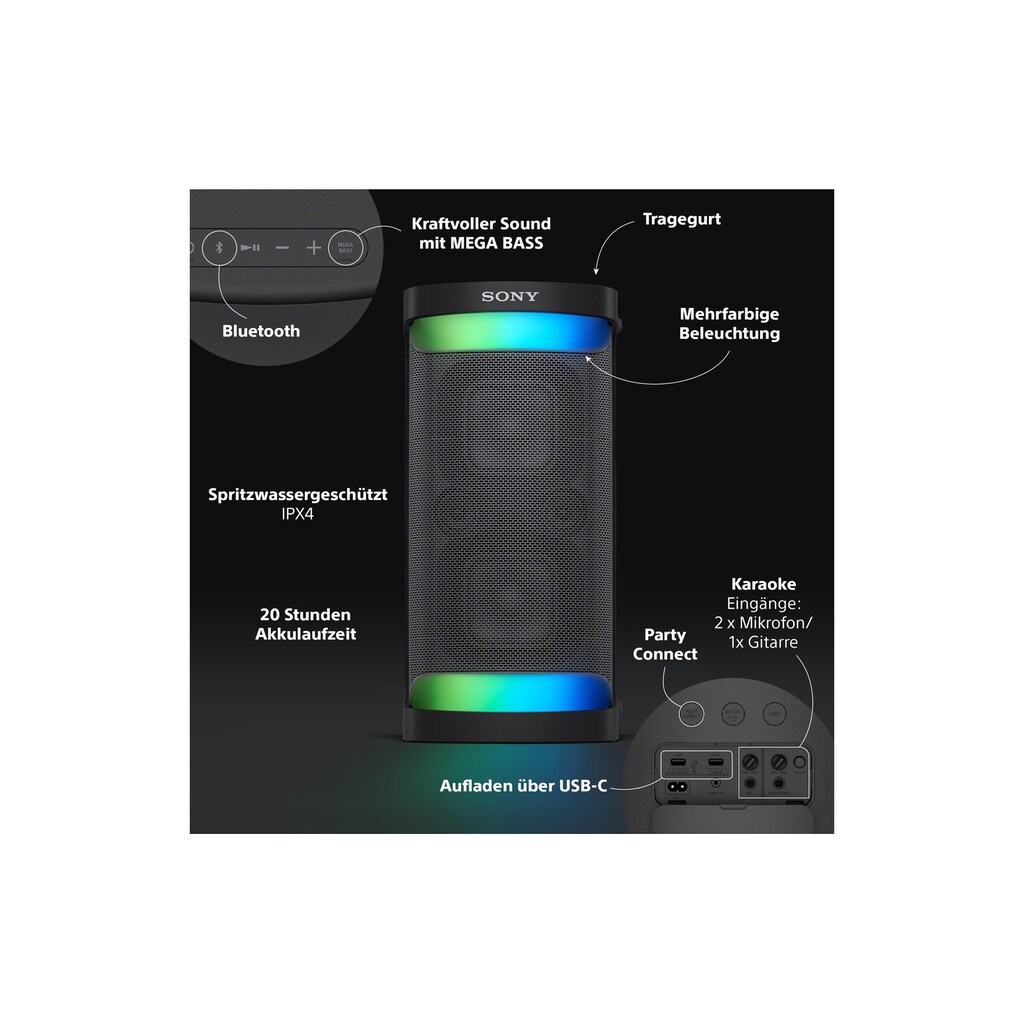 Sony Bluetooth-Speaker »Speaker SRS-XP500 X«