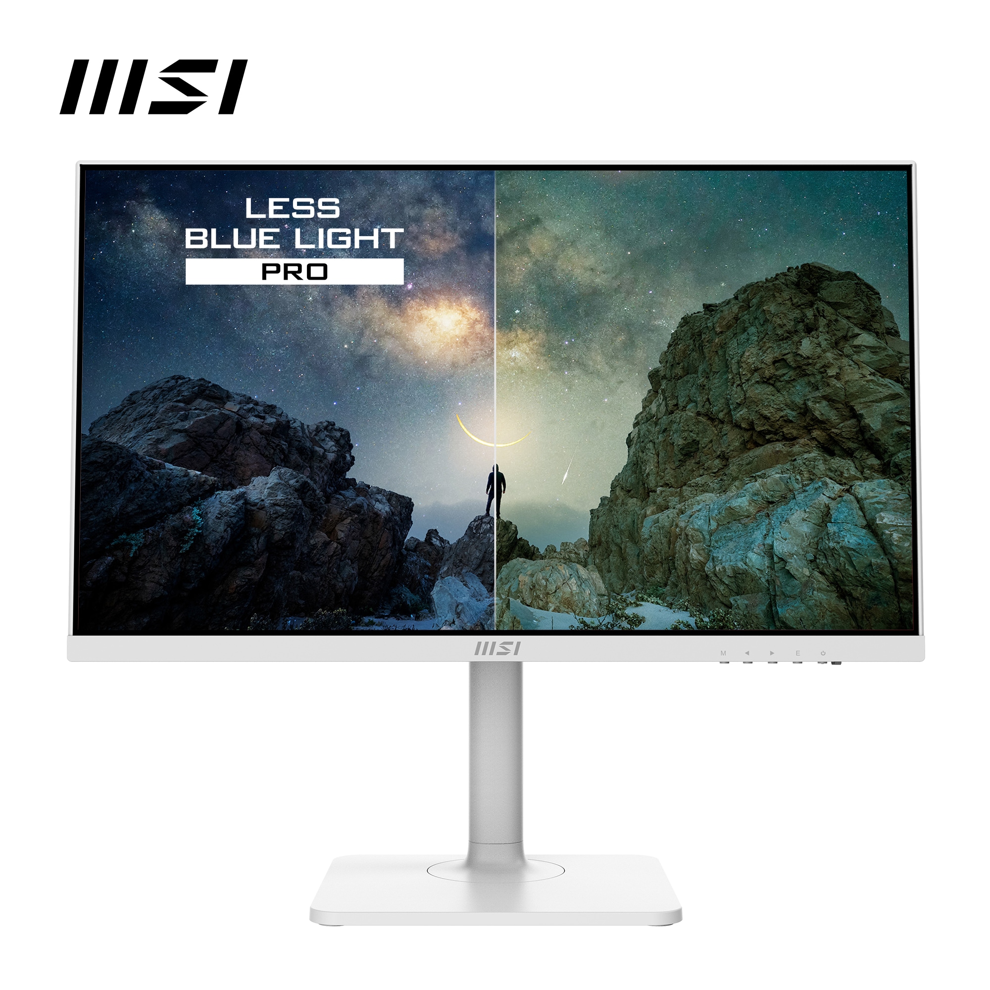 MSI LED-Monitor »Modern MD2412PW«, 60 cm/24 Zoll, 1920 x 1080 px, Full HD, 1 ms Reaktionszeit, 100 Hz, höhenverstellbar, 3 Jahre Herstellergarantie, USB-C