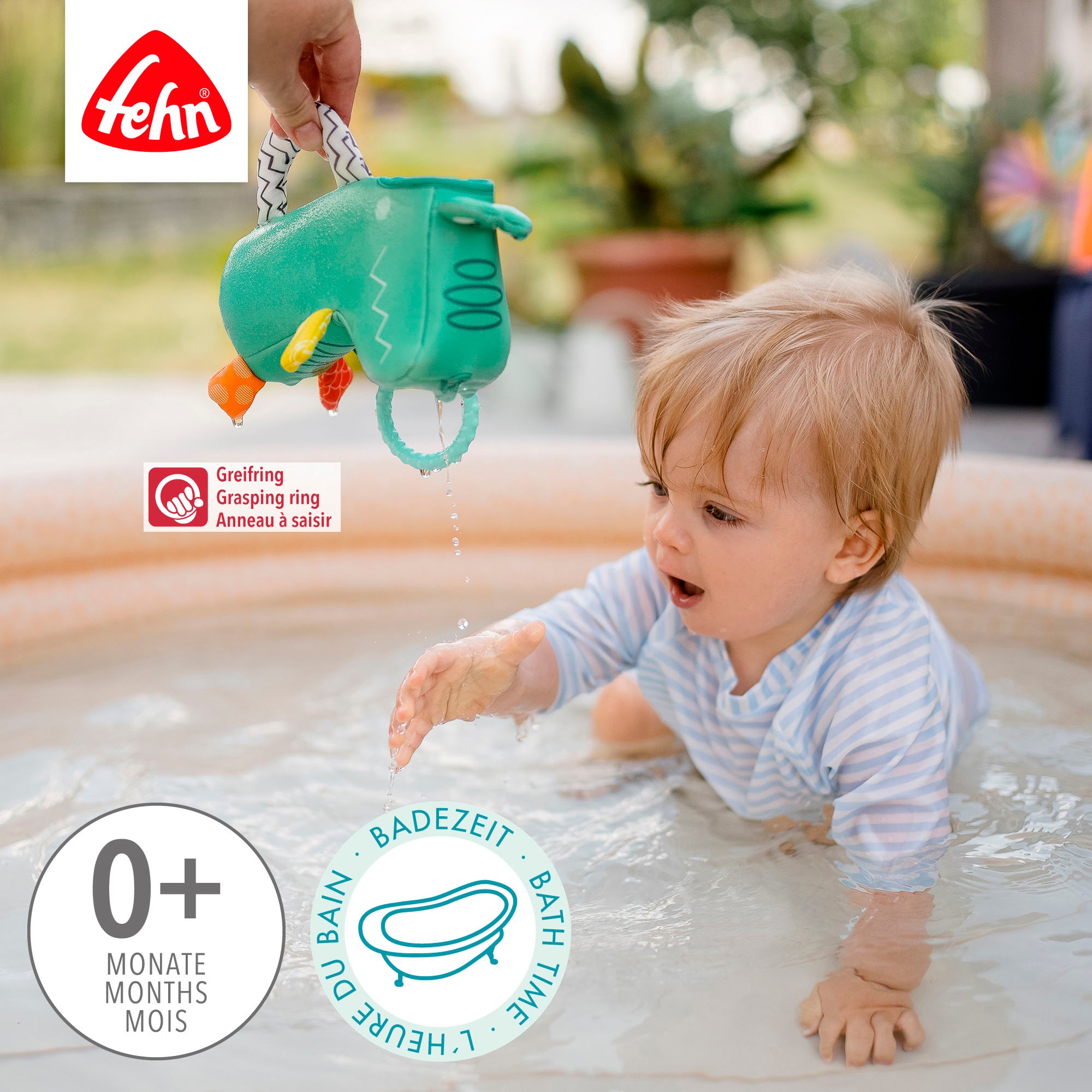 Fehn Badespielzeug »Plansch & Play, Giess-Krokodil«