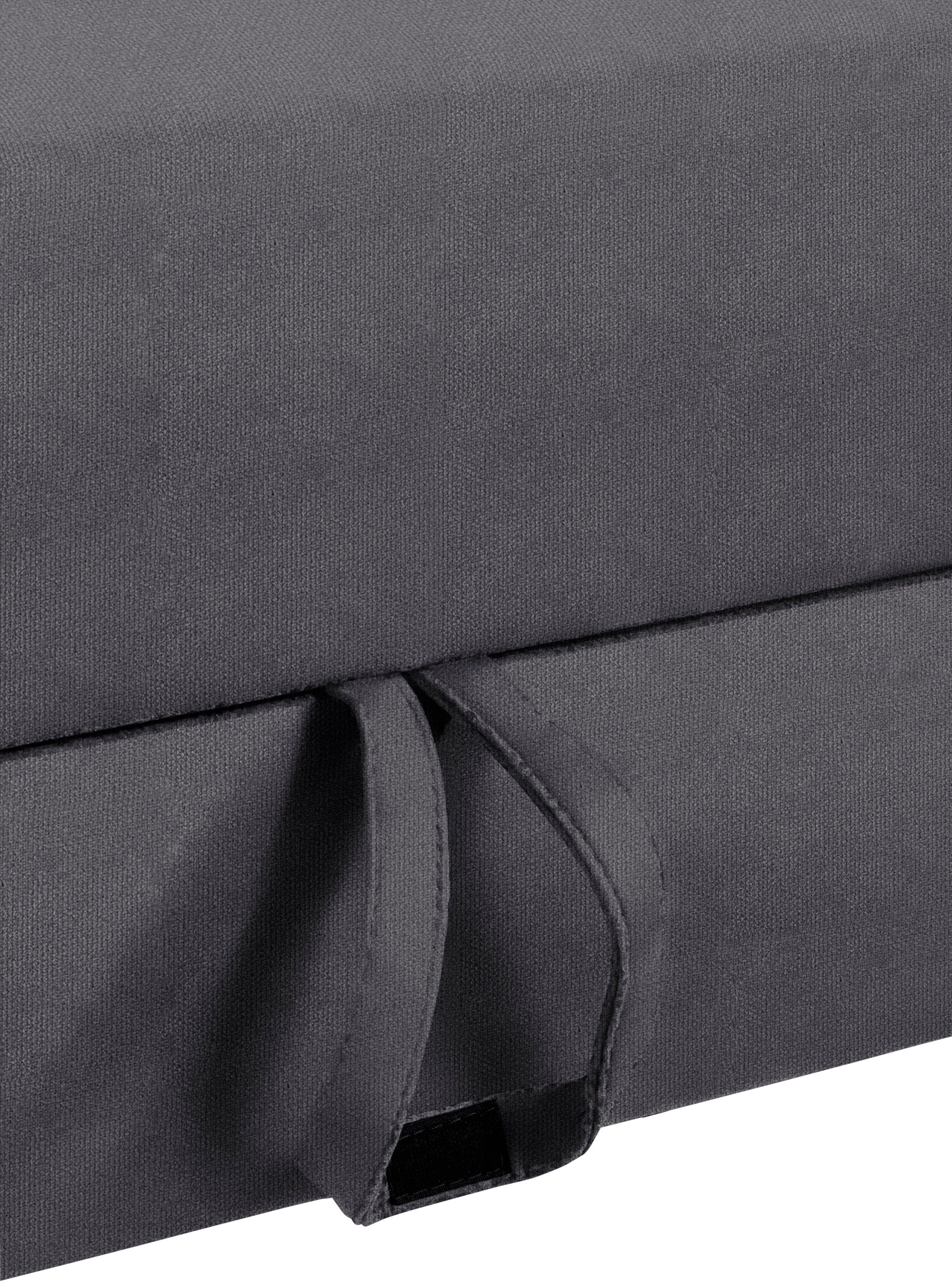 sit&more Ecksofa »Bologna L-Form«, Kopfteilverstellung, wahlweise mit Bettfunktion und Schubkasten