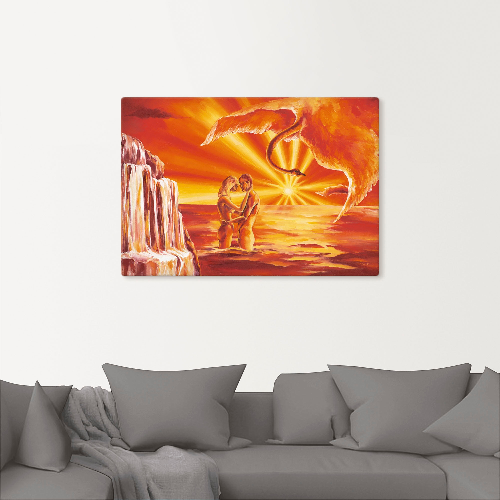 Artland Wandbild »Liebespaar«, Paar, (1 St.), als Alubild, Leinwandbild, Wandaufkleber oder Poster in versch. Grössen