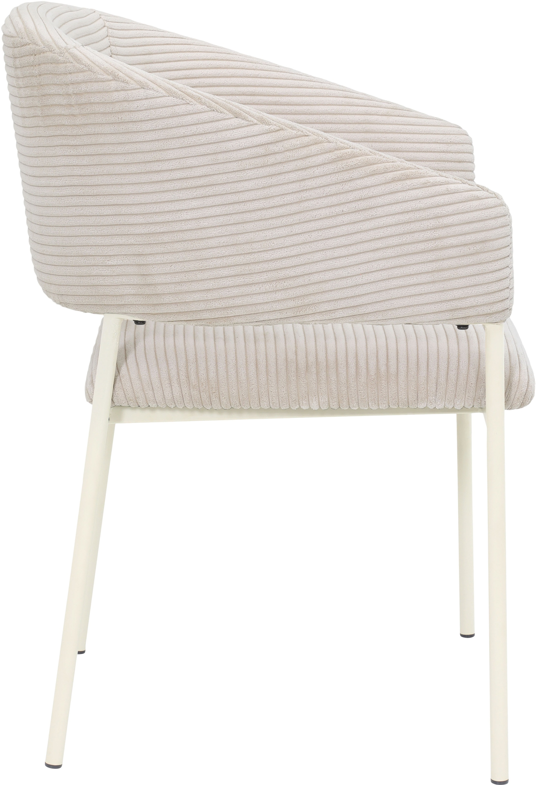 TOM TAILOR HOME Armlehnstuhl »EMBRACE ARMCHAIR«, (Set), 2 St., Breitcord, Esszimmerstuhl, mit Armlehnen, 4-Fussgestell, Rückenausschnitt