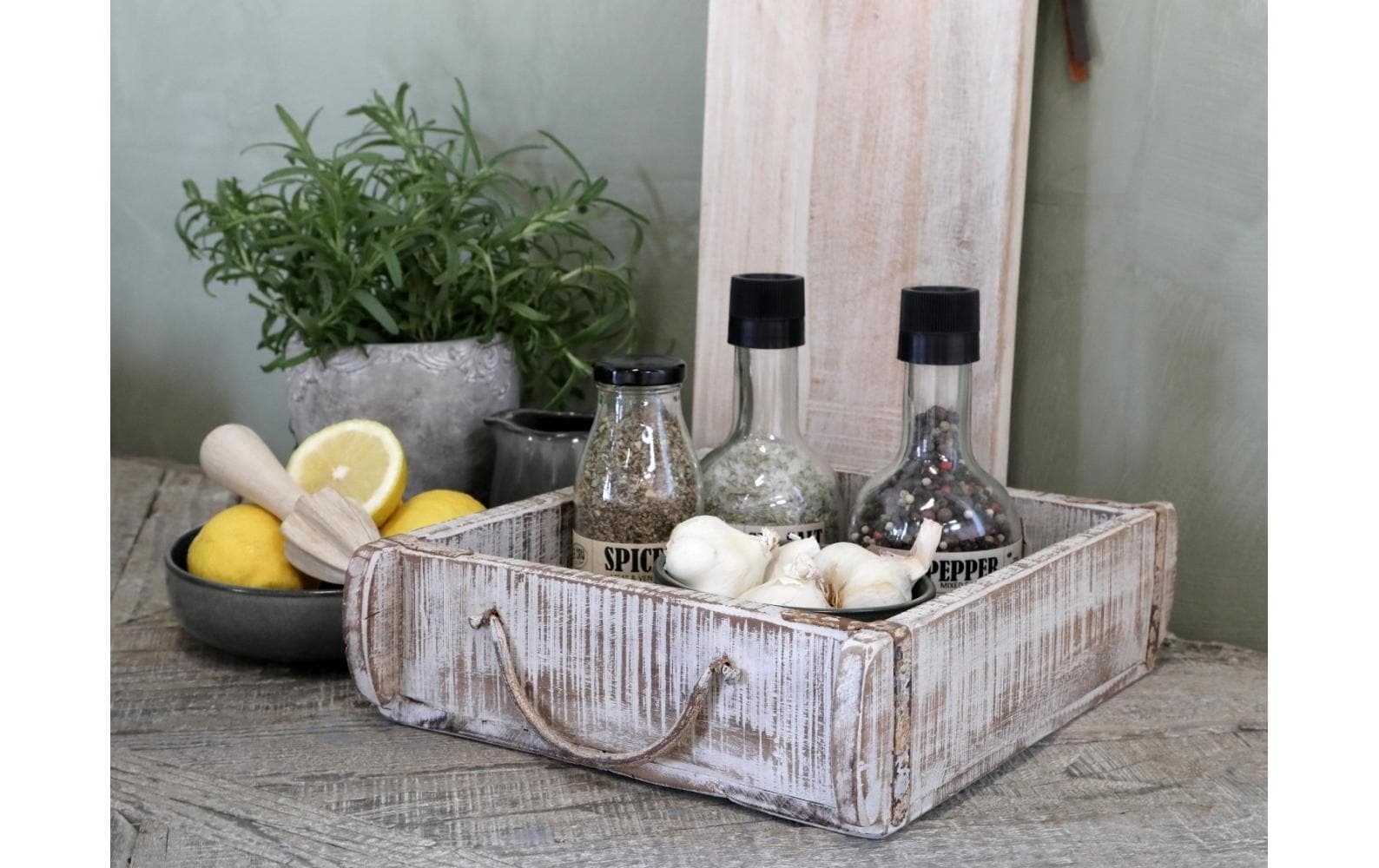 Chic Living Holzkiste »AufbewahrungalteBacksteinform«