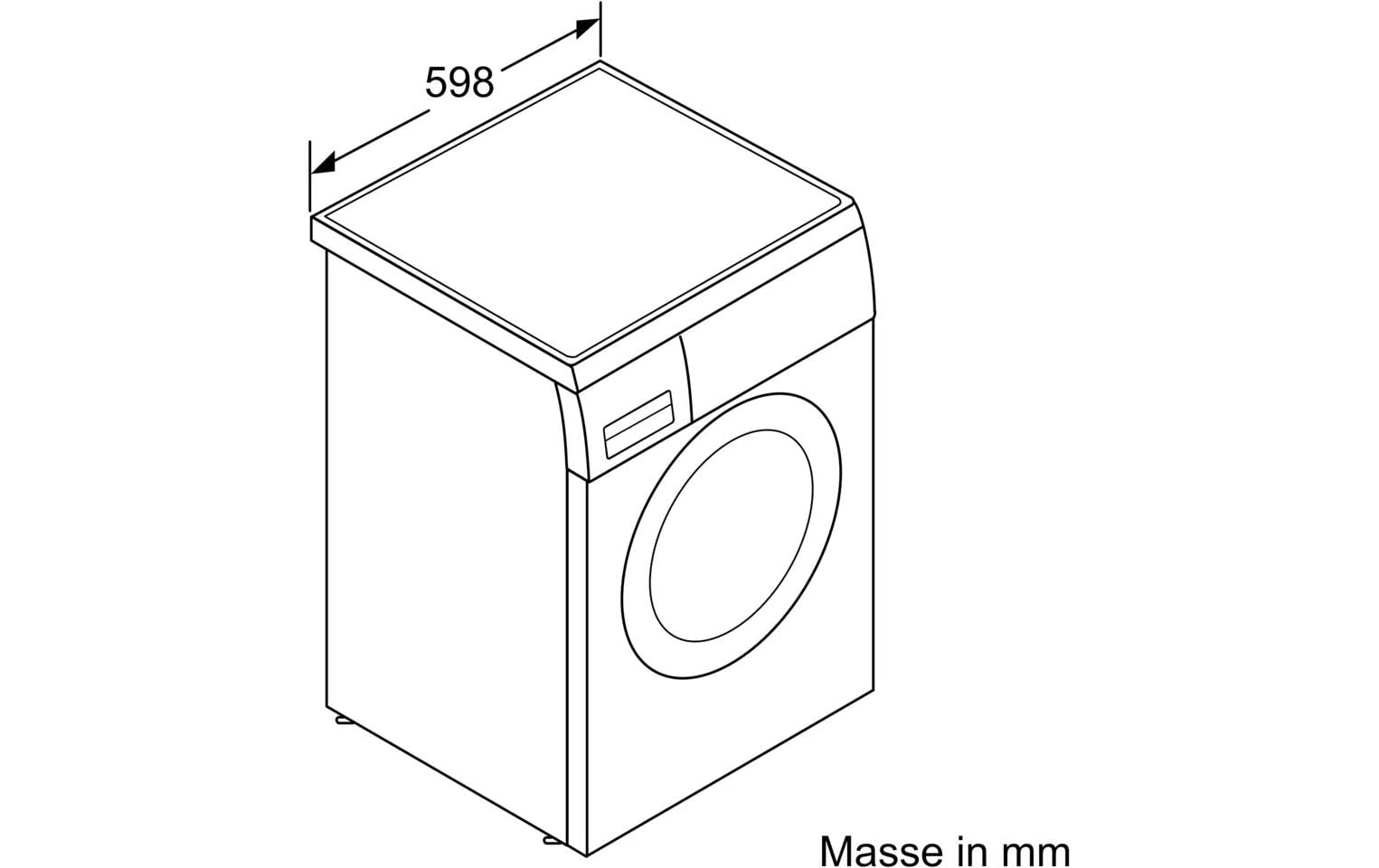 BOSCH Waschmaschine »WUU28T10CH Links«, 1400 U/min