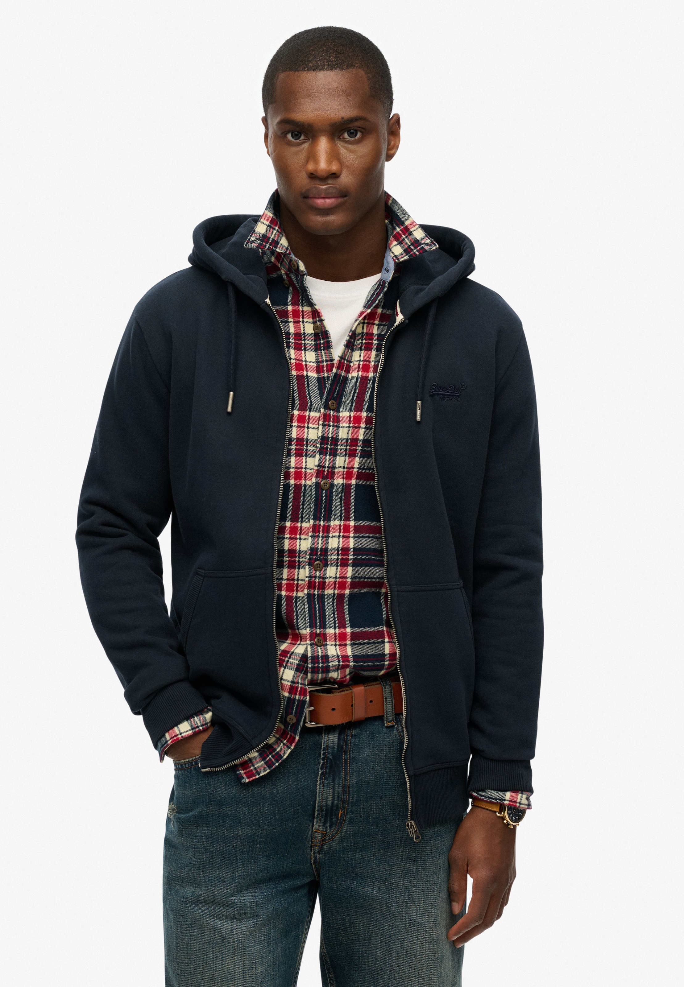 Superdry Kapuzensweatjacke »ESSENTIAL LOGO ZIP HOODIE HB«