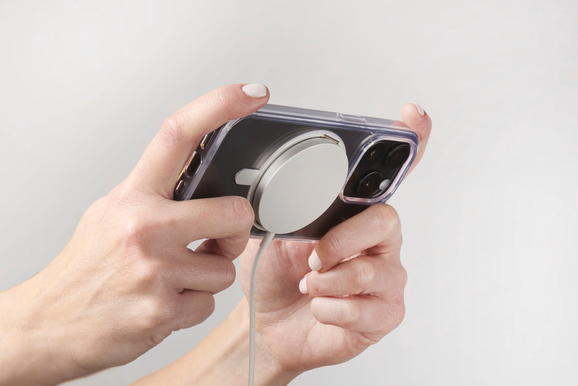 Cellularline Handyhülle »SPIN MAG MagSafe Case für Apple iPhone 16 Pro Max«, Backcover, Schutzhülle, Handyschutzhülle, Case, Schutzcase, stossfest