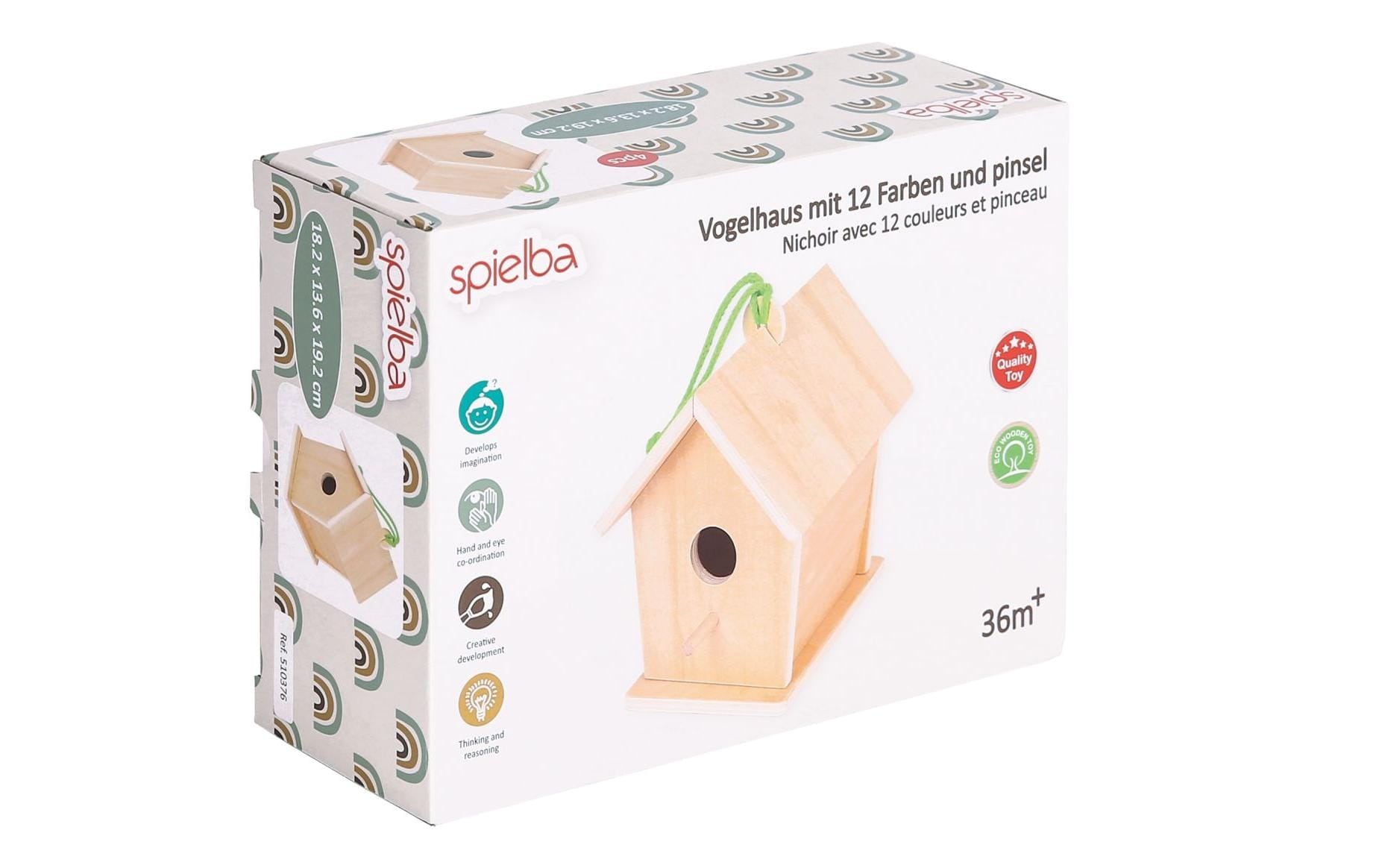 Spielba Lernspielzeug »Vogelhaus zum Bemalen«