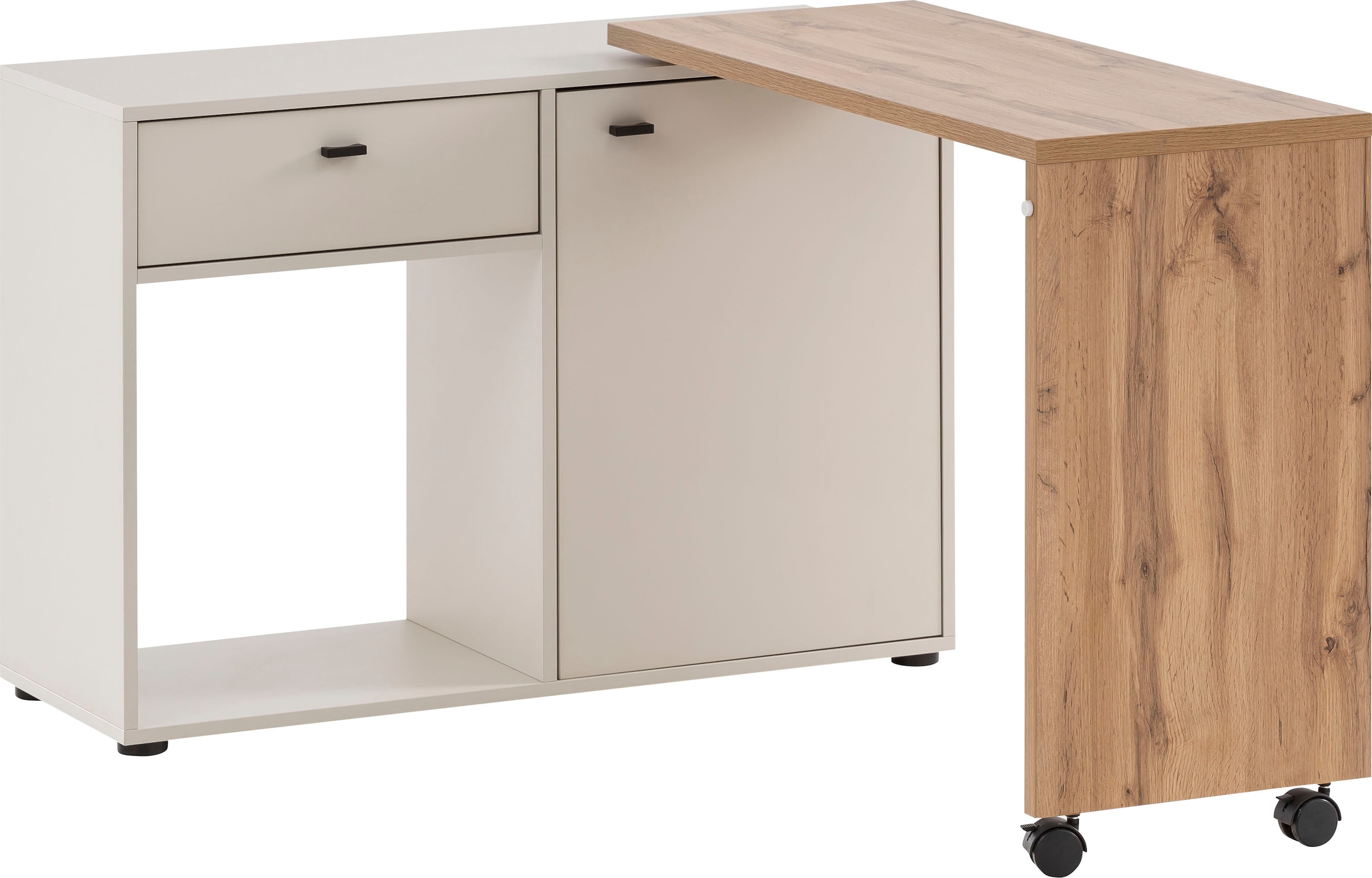 Schildmeyer Schreibtisch »Tiny Working«, praktisch Home im Arbeitsplatte online Jelmoli-Versand mit Sideboard flexibler Office, | shoppen