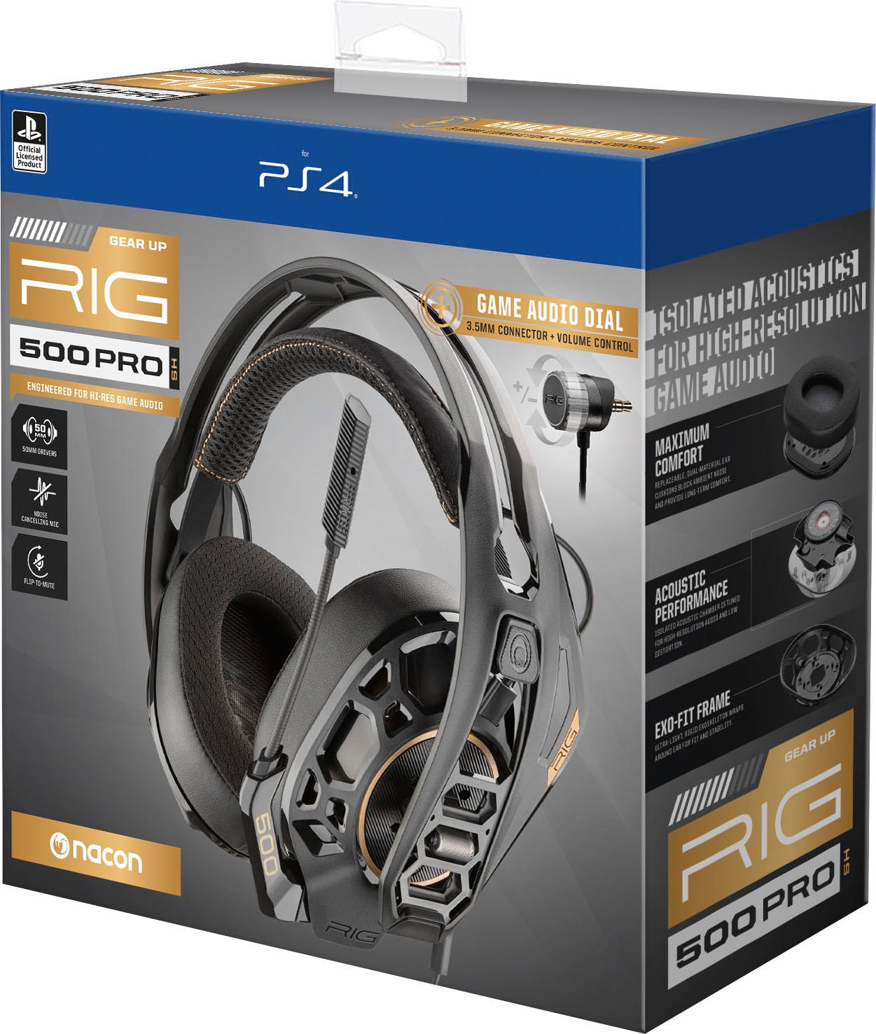 nacon Gaming-Headset »Nacon RIG 500 PRO HS, unidirektional«, Signal-Rausch-Verhältnis >42 dB