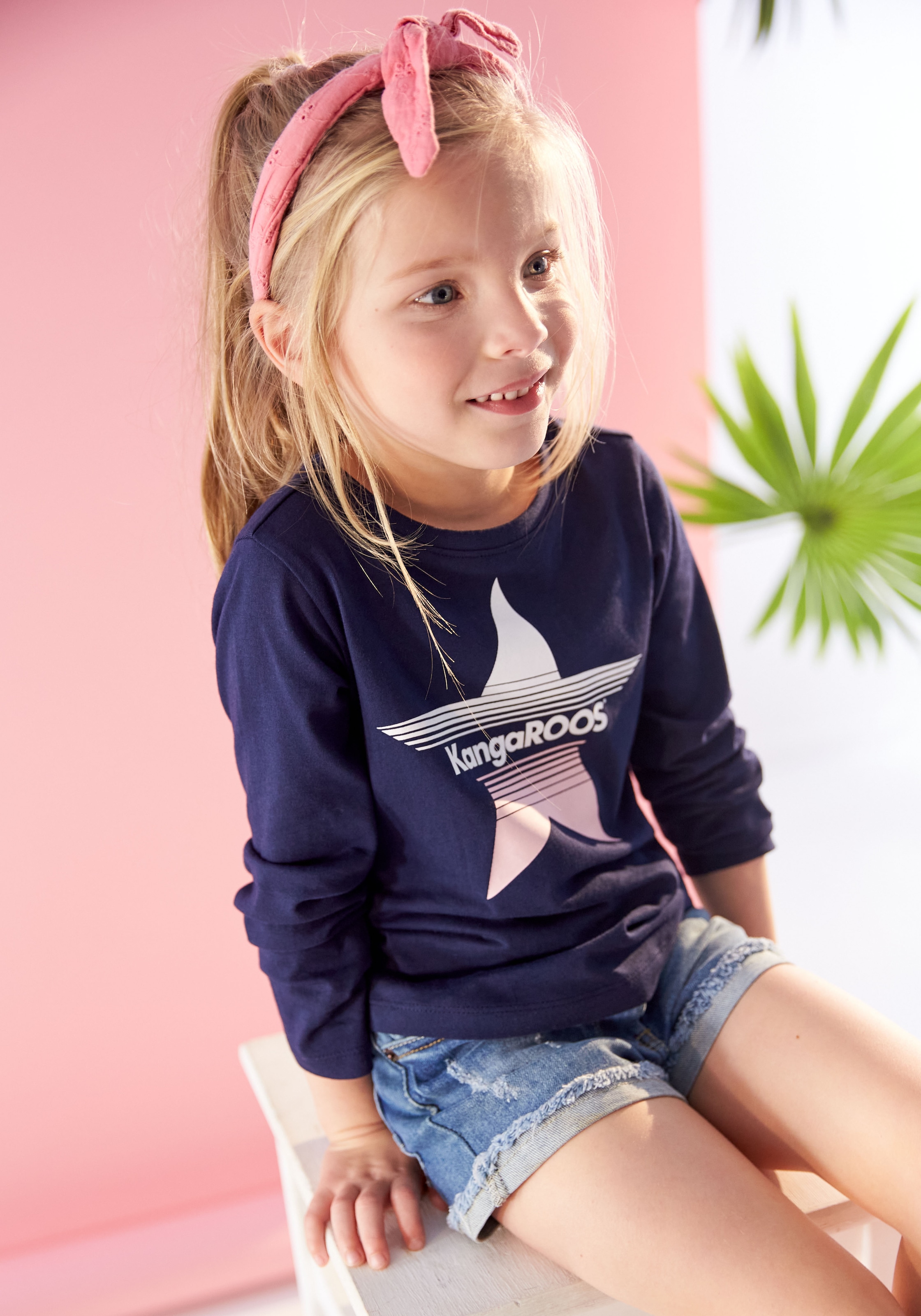 ✵ KangaROOS Langarmshirt »Kleine Mädchen« günstig kaufen | Jelmoli-Versand