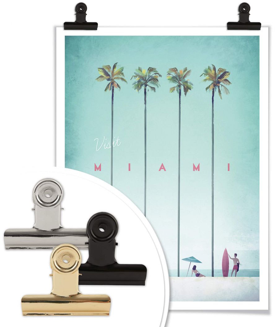 Wall-Art Poster »Palmen Urlaub Miami | Bild, Wandbild, bestellen (1 Wandposter Poster, St.), Jelmoli-Versand online Strand«, Strand