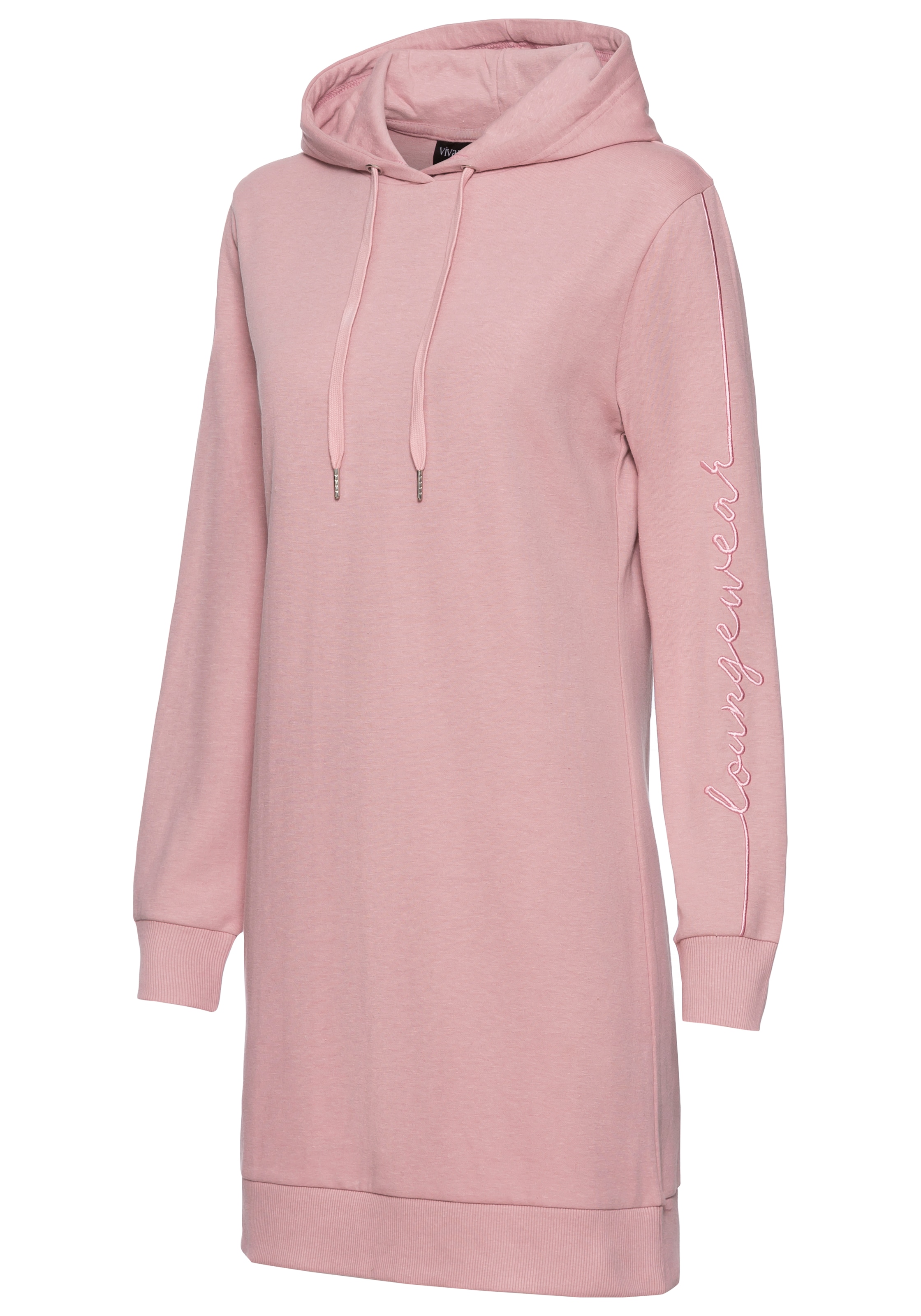 Vivance Sweatkleid, mit Loungewear Stickerei, Loungekleid