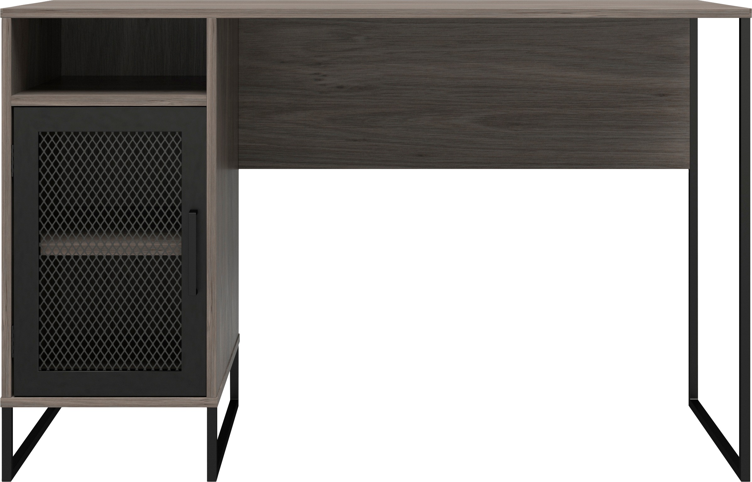 Dorel Home Schreibtisch »Purdue«, (1 St.), Tür mit Magnetverschluss, Gestell aus Metall, Höhe 76,5 cm