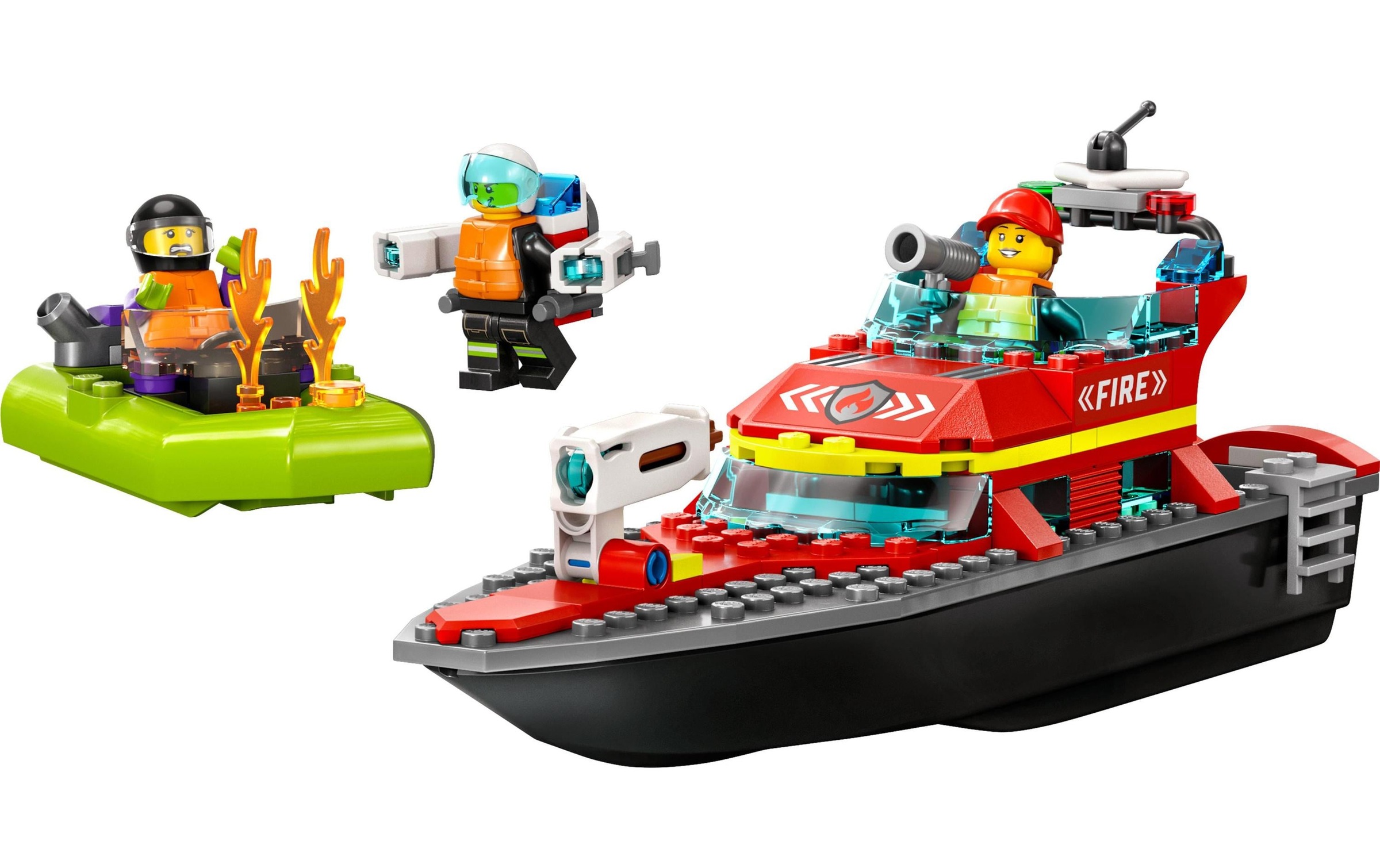 LEGO® Konstruktionsspielsteine »Feuerwehrboot«, (144 St.)
