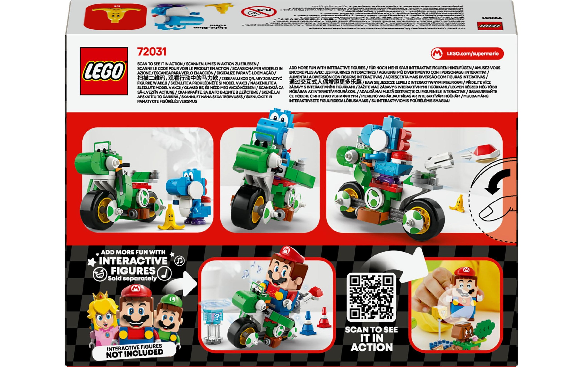 LEGO® Spielbausteine »Super Mario Mario Kart – Yoshi-Bike 72031«, (133 St.)
