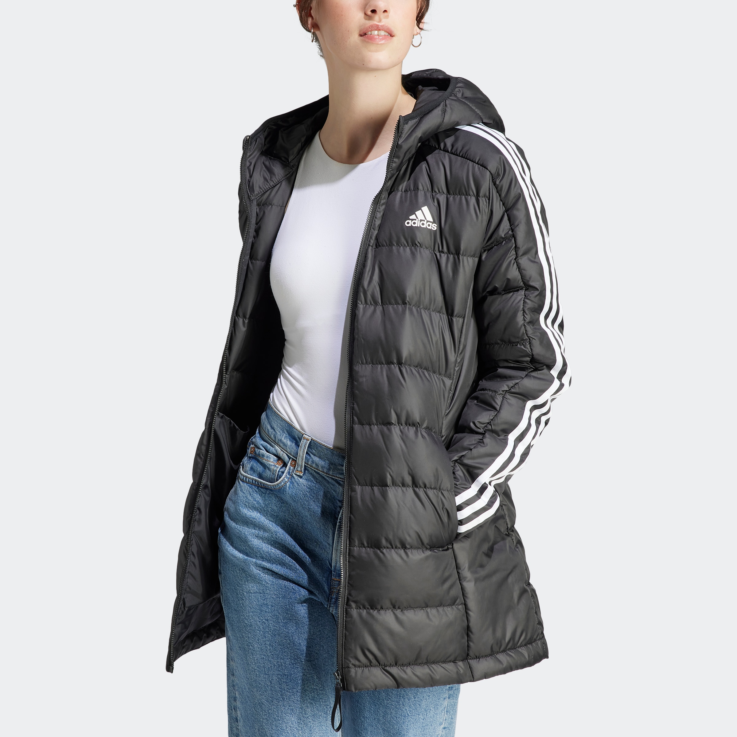 adidas Sportswear Outdoorjacke »W ESS 3S L D HP«